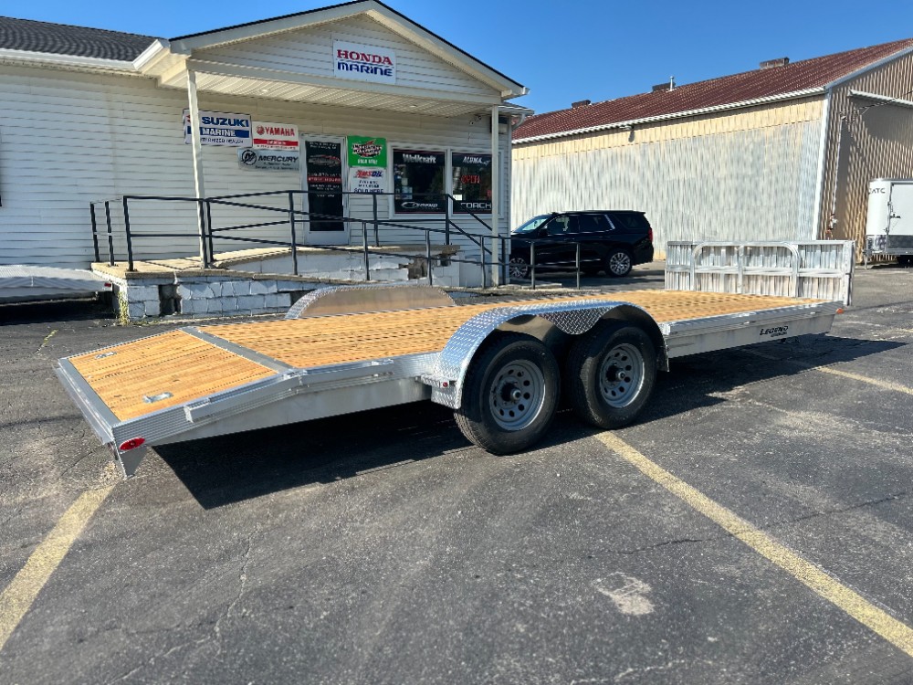2025 Legend 7x20 Aluminum Open Car Hauler Trailer Utility Trailer