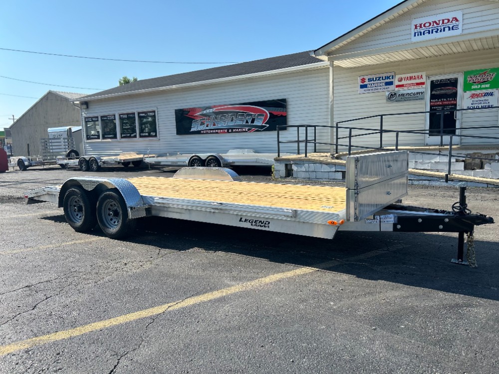 2025 Legend 7x20 Aluminum Open Car Hauler Trailer Utility Trailer