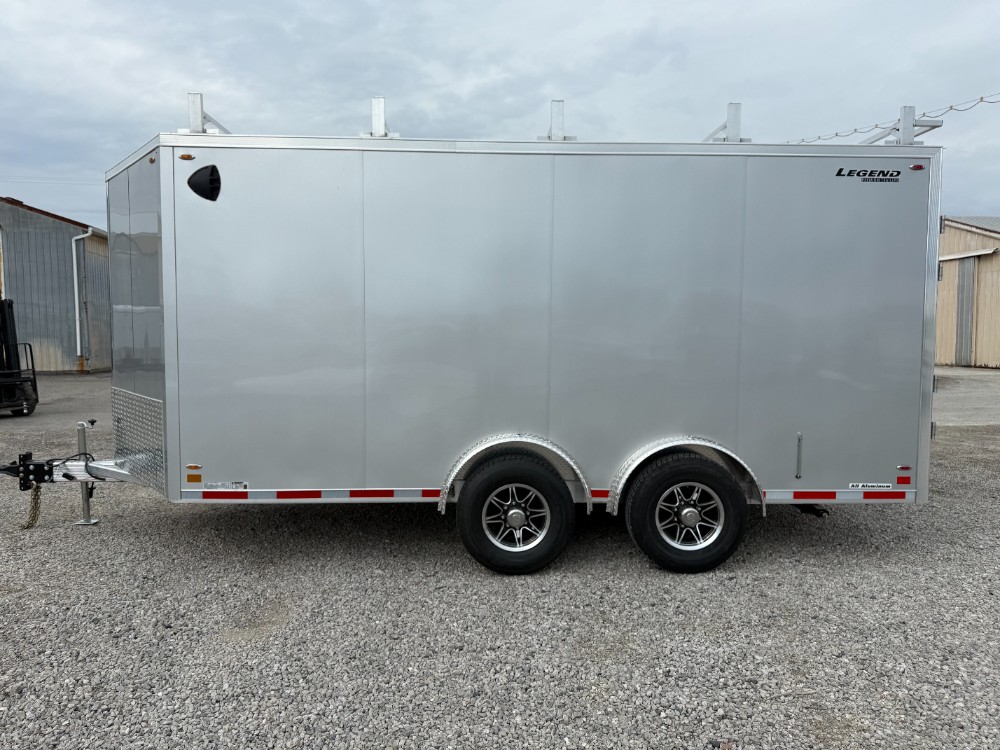 2026 Legend 8X19 Flat Top V-Nose Tandem Axle Enclosed Cargo / Contractor Trailer Cargo Trailer