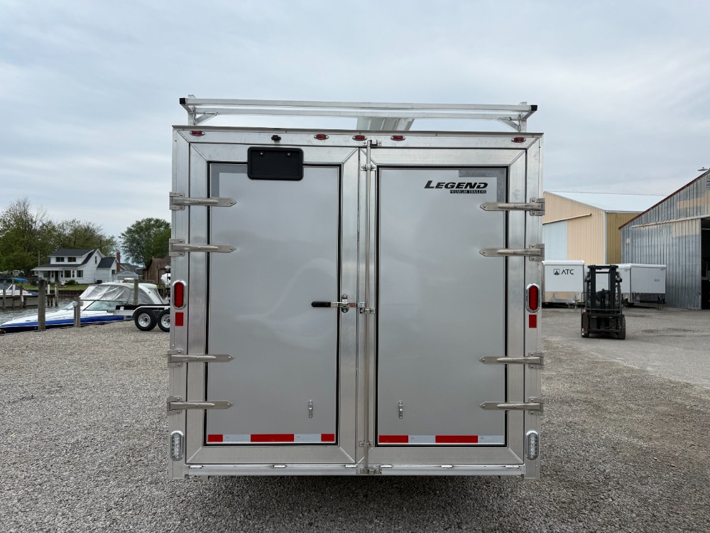 2026 Legend 8X19 Flat Top V-Nose Tandem Axle Enclosed Cargo / Contractor Trailer Cargo Trailer