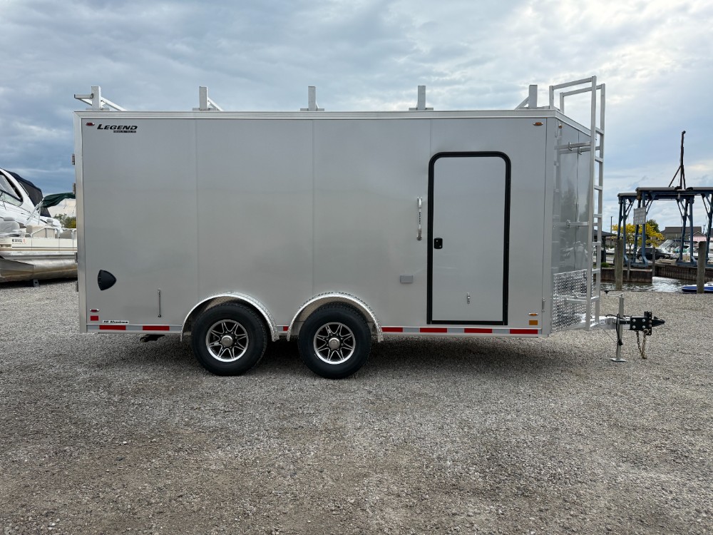 2026 Legend 8X19 Flat Top V-Nose Tandem Axle Enclosed Cargo / Contractor Trailer Cargo Trailer