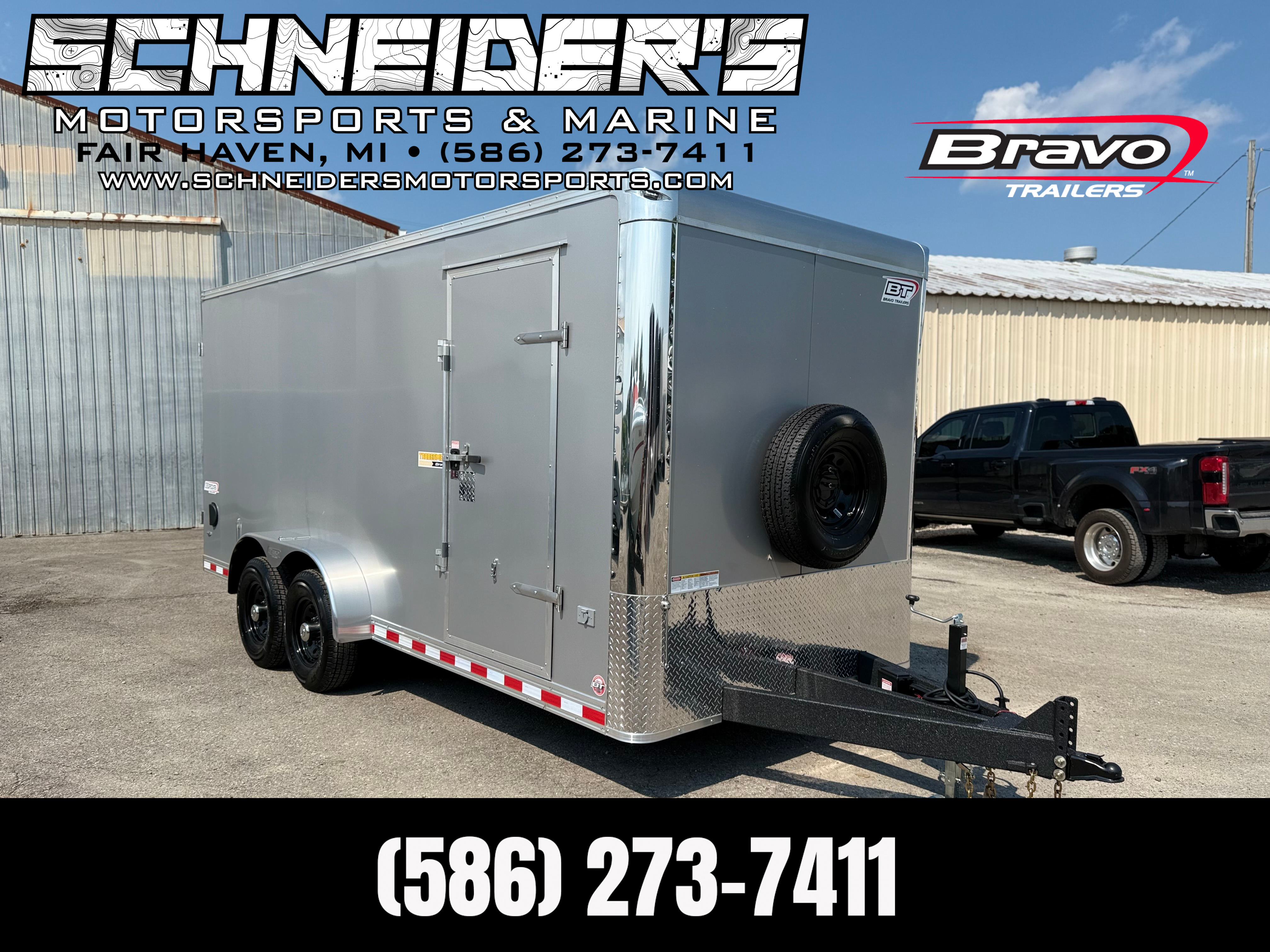 2025 Bravo 7x18 Tradesmen Tandem Axle Enclosed Cargo / Contractor Trailer New Unit Sales