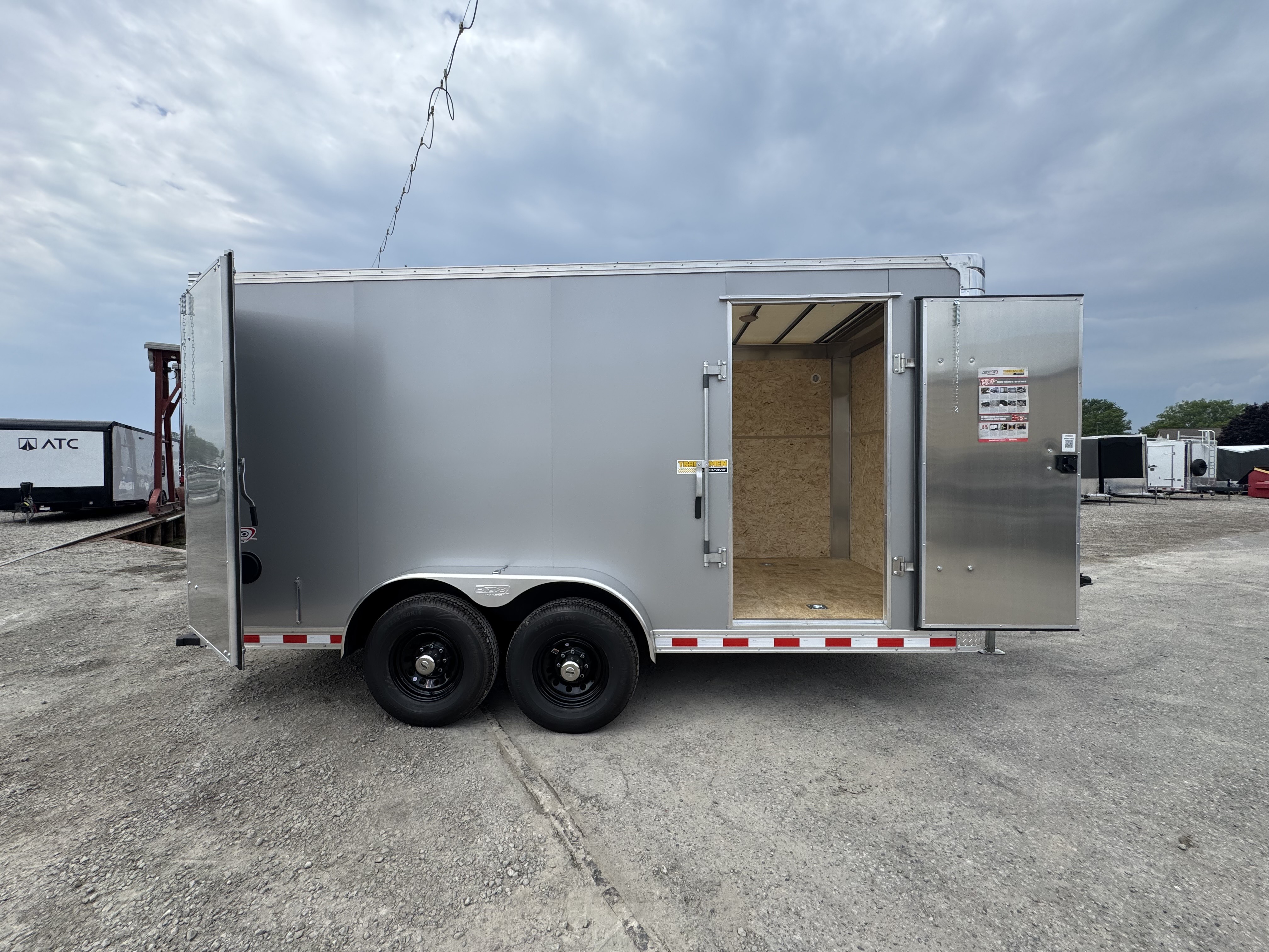 2025 Bravo 7X16 Tradesmen Tandem Axle Enclosed Cargo / Contractor Trailer New Unit Sales