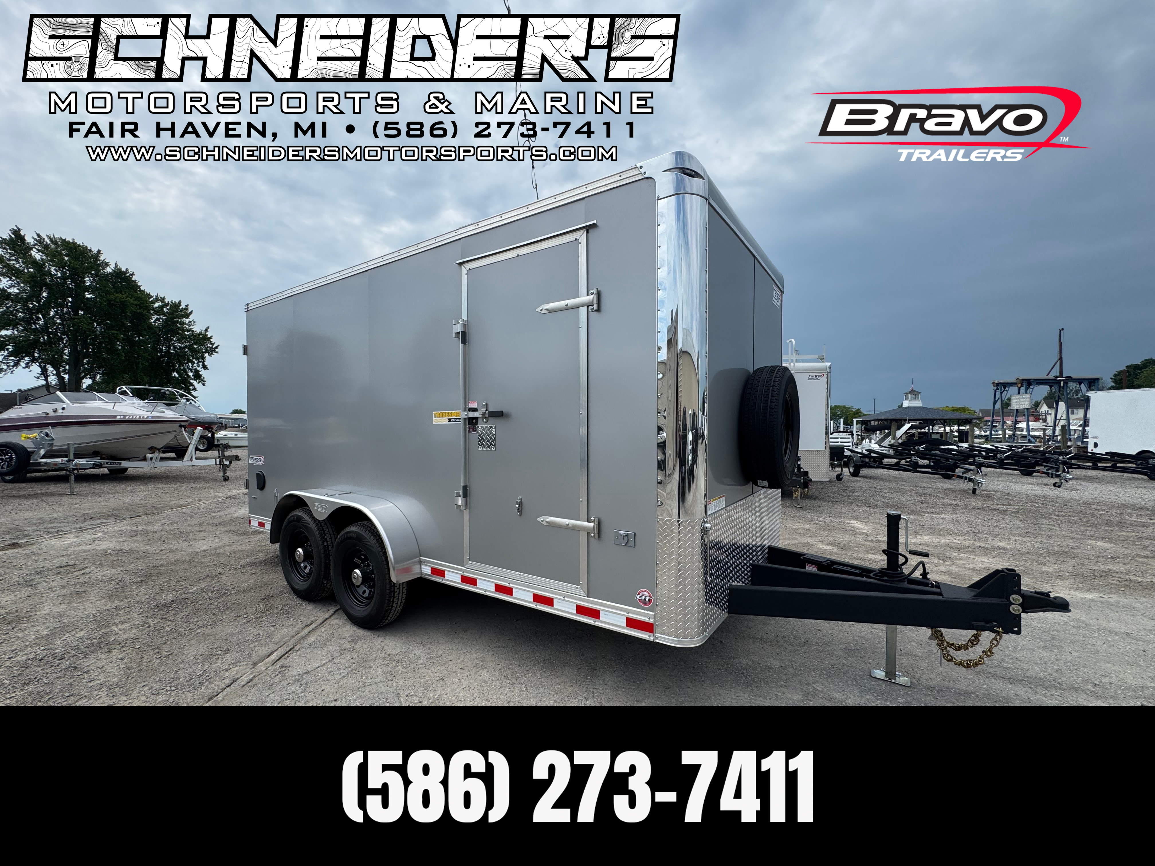2025 Bravo 7X16 Tradesmen Tandem Axle Enclosed Cargo / Contractor Trailer New Unit Sales