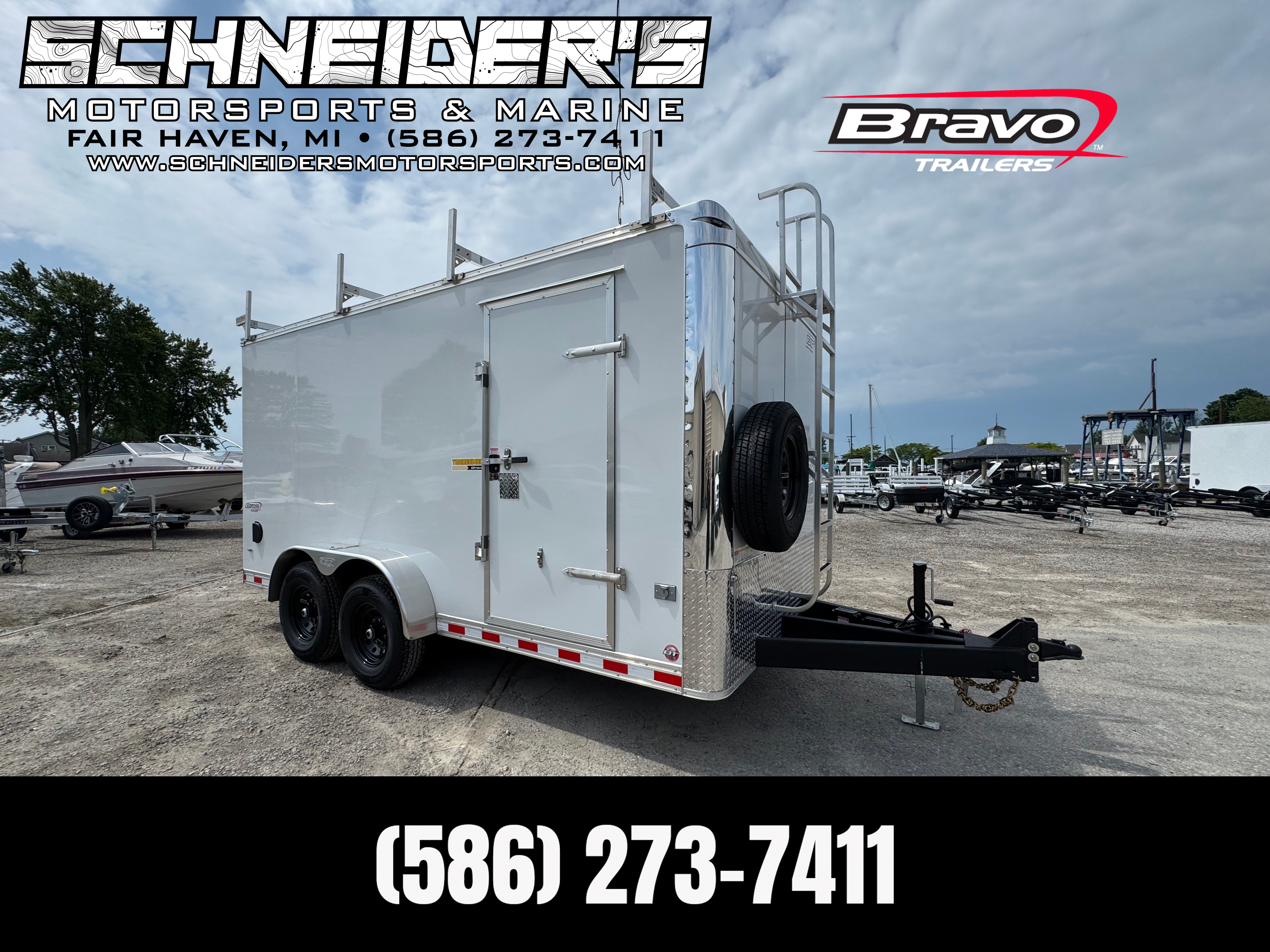 2025 Bravo 7X16 Tradesmen Tandem Axle Enclosed Cargo / Contractor Trailer New Unit Sales