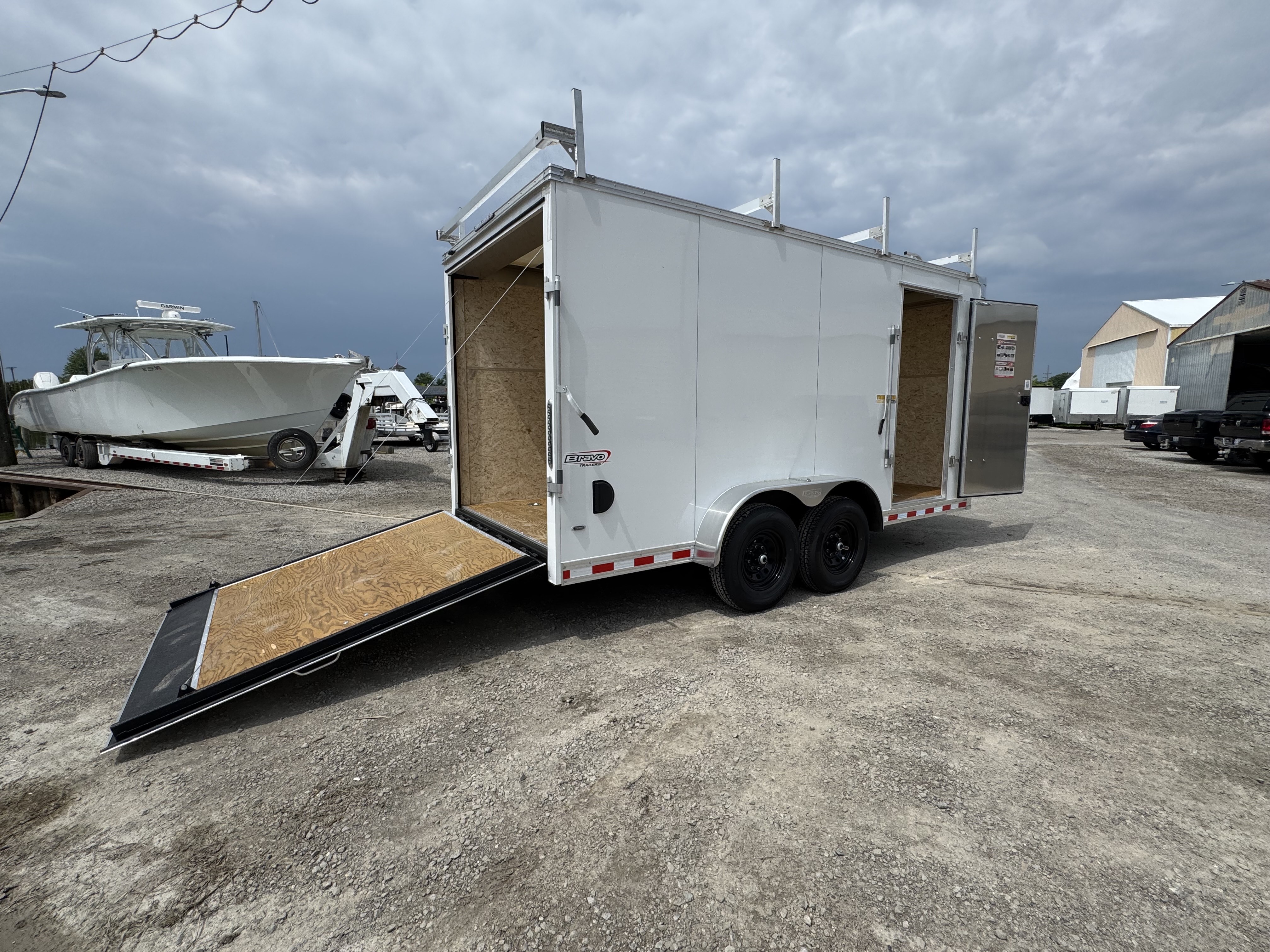 2025 Bravo 7X16 Tradesmen Tandem Axle Enclosed Cargo / Contractor Trailer New Unit Sales