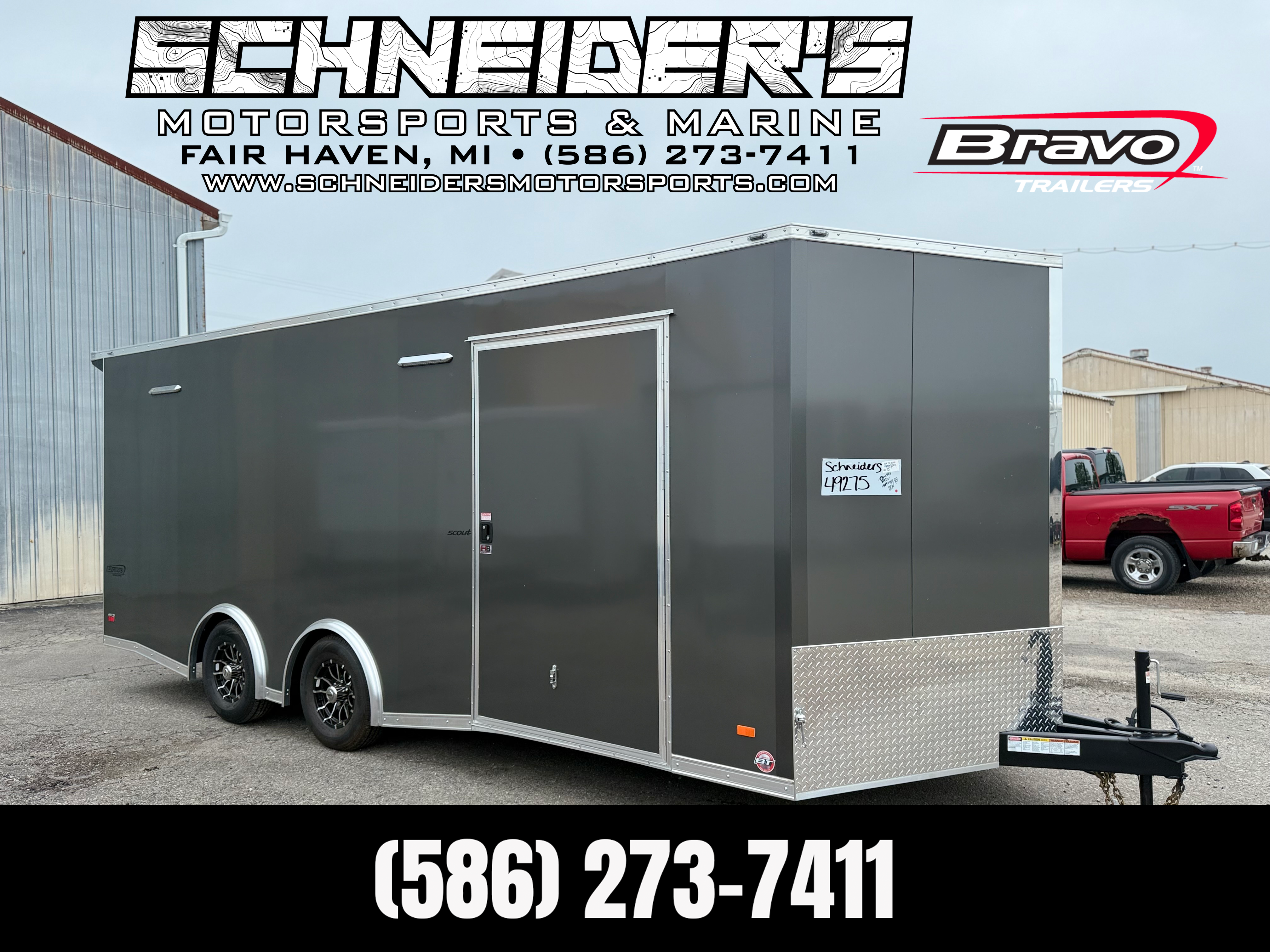 2025 Bravo 8.5X20 Scout Performance Tandem Axle Enclosed Cargo Trailer New Unit Sales