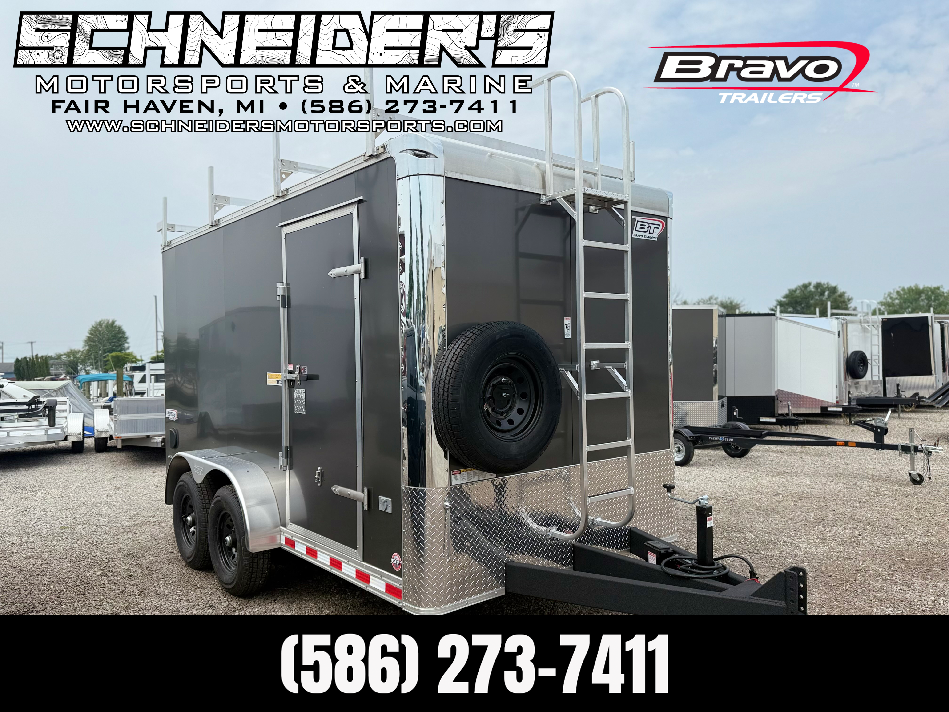 2025 Bravo 7X14 Tradesmen Tandem Axle Enclosed Cargo / Contractor Trailer New Unit Sales