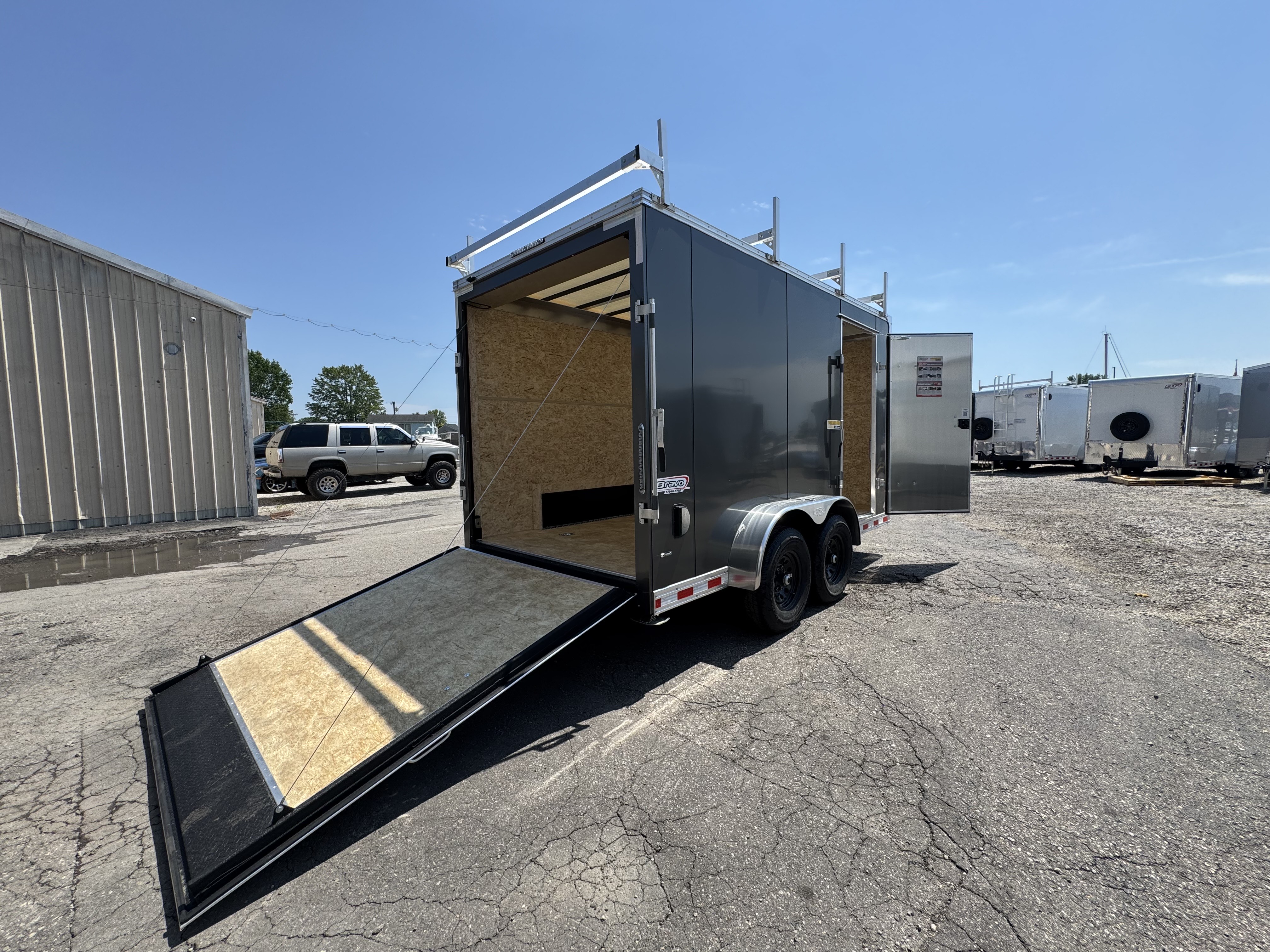 2025 Bravo 7X14 Tradesmen Tandem Axle Enclosed Cargo / Contractor Trailer New Unit Sales
