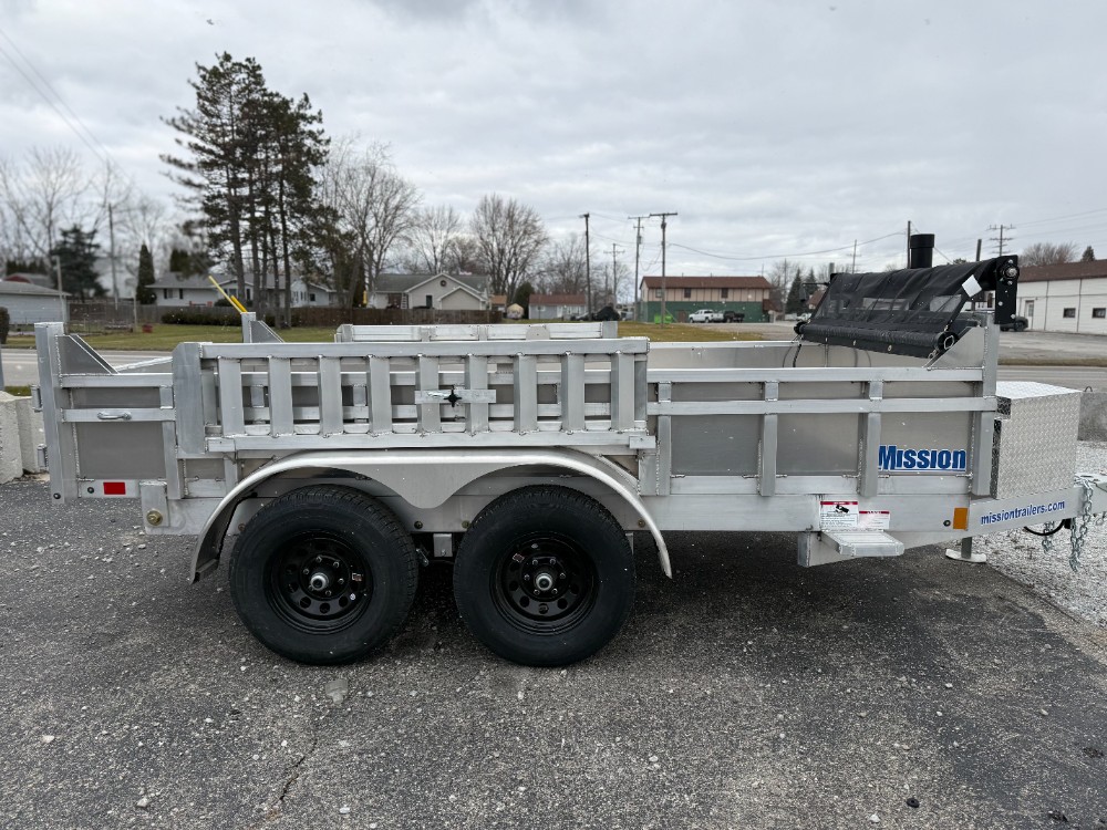 2026 Mission 6X12 Aluminum Commercial Dump Trailer New Unit Sales