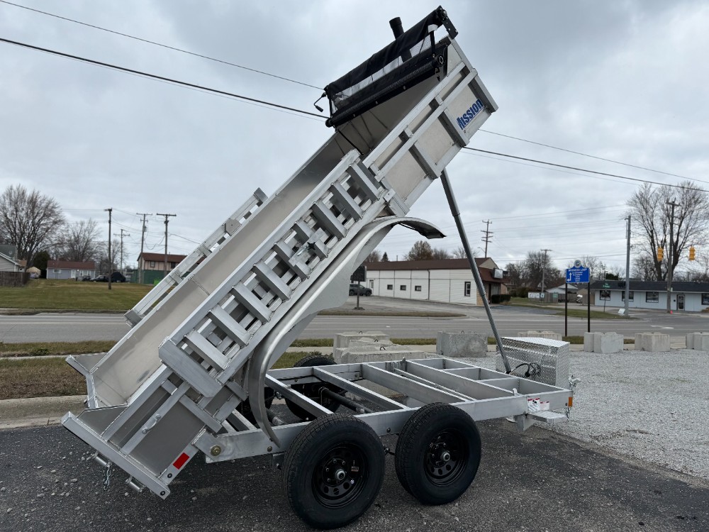 2026 Mission 6X12 Aluminum Commercial Dump Trailer New Unit Sales
