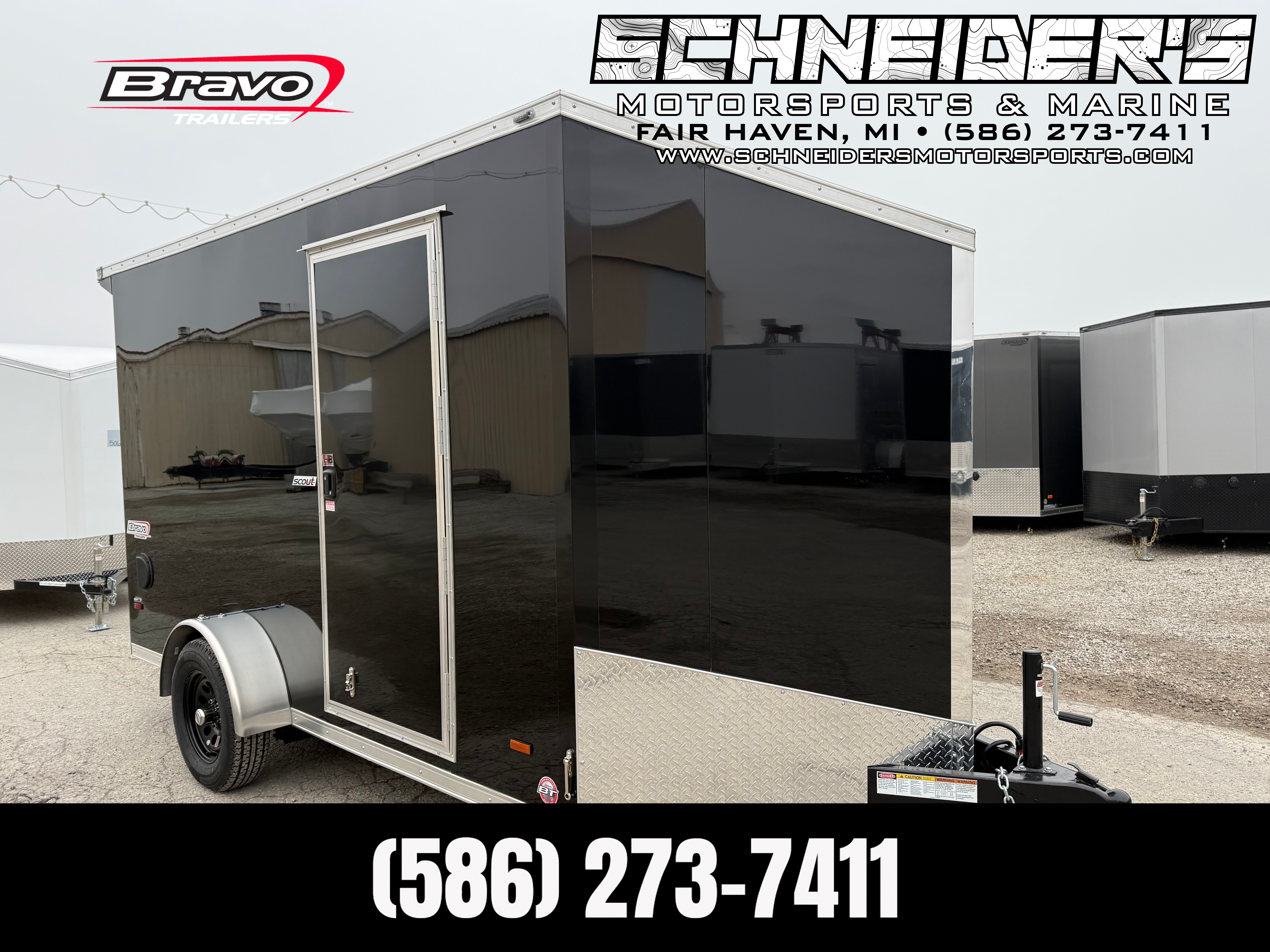 2026 Bravo 7X12 Scout Single Axle Enclosed Cargo Trailer New Unit Sales