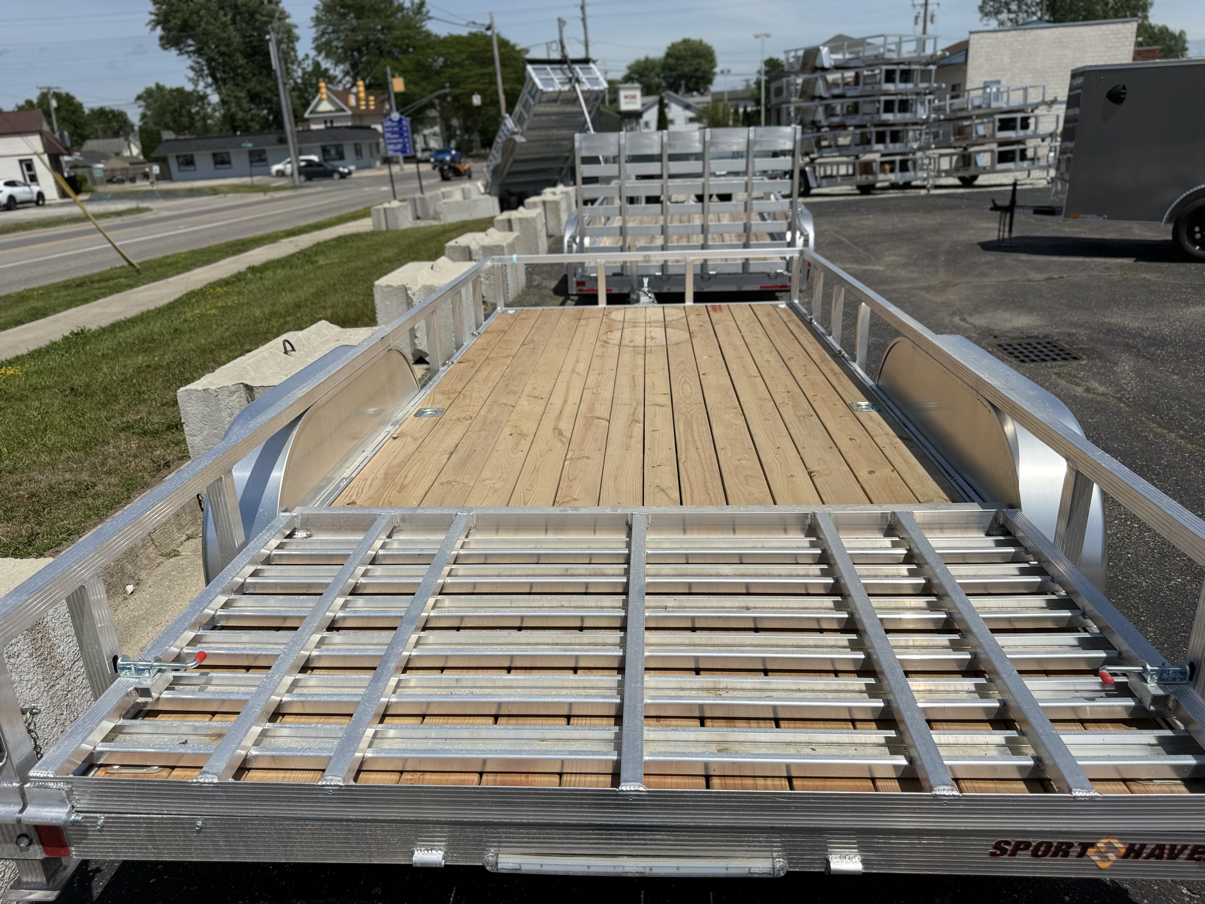 2026 Sport Haven 7x16 Aluminum Tandem Axle Heavy Duty Utility Trailer New Unit Sales