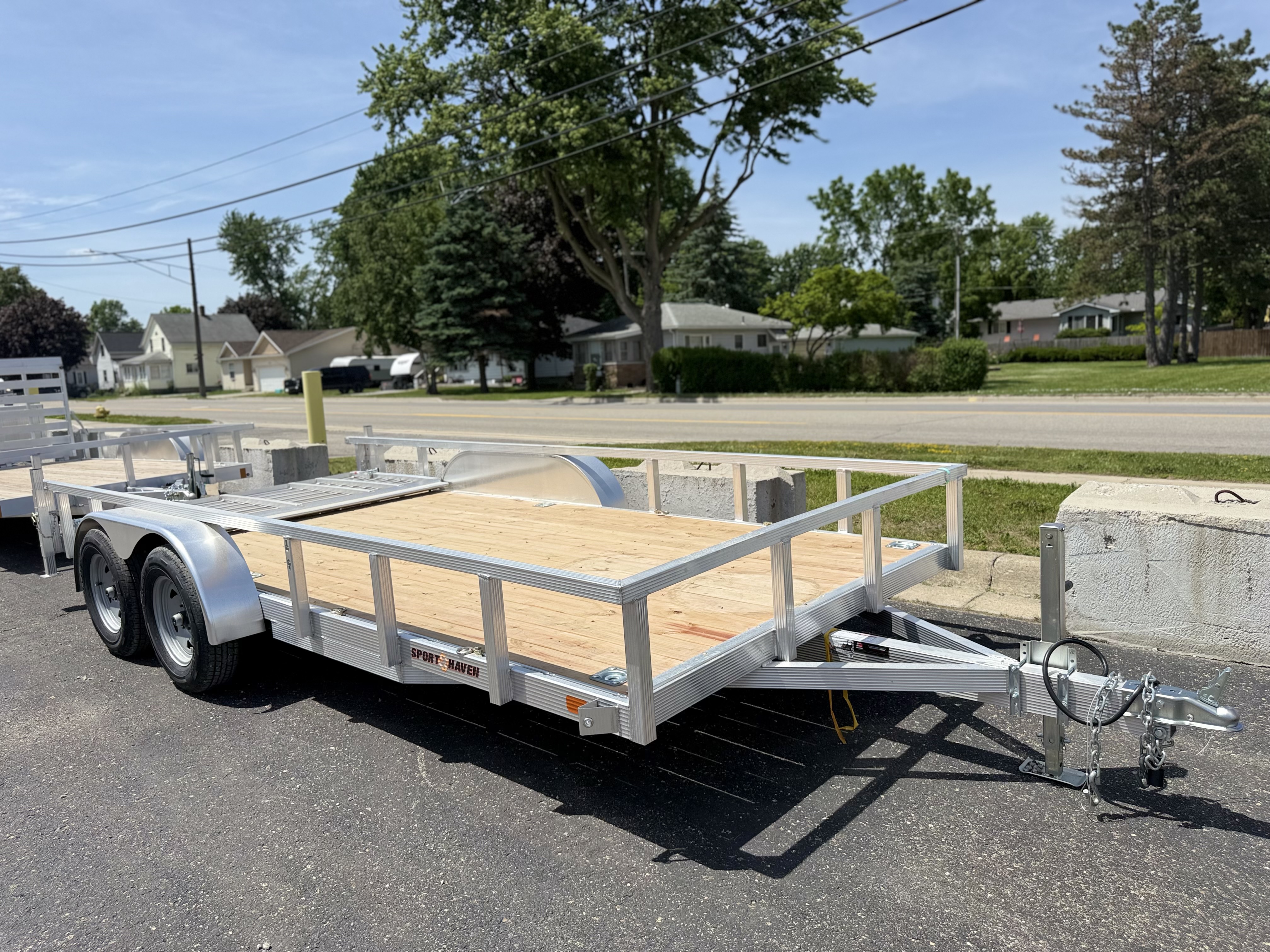 2026 Sport Haven 7x16 Aluminum Tandem Axle Heavy Duty Utility Trailer New Unit Sales