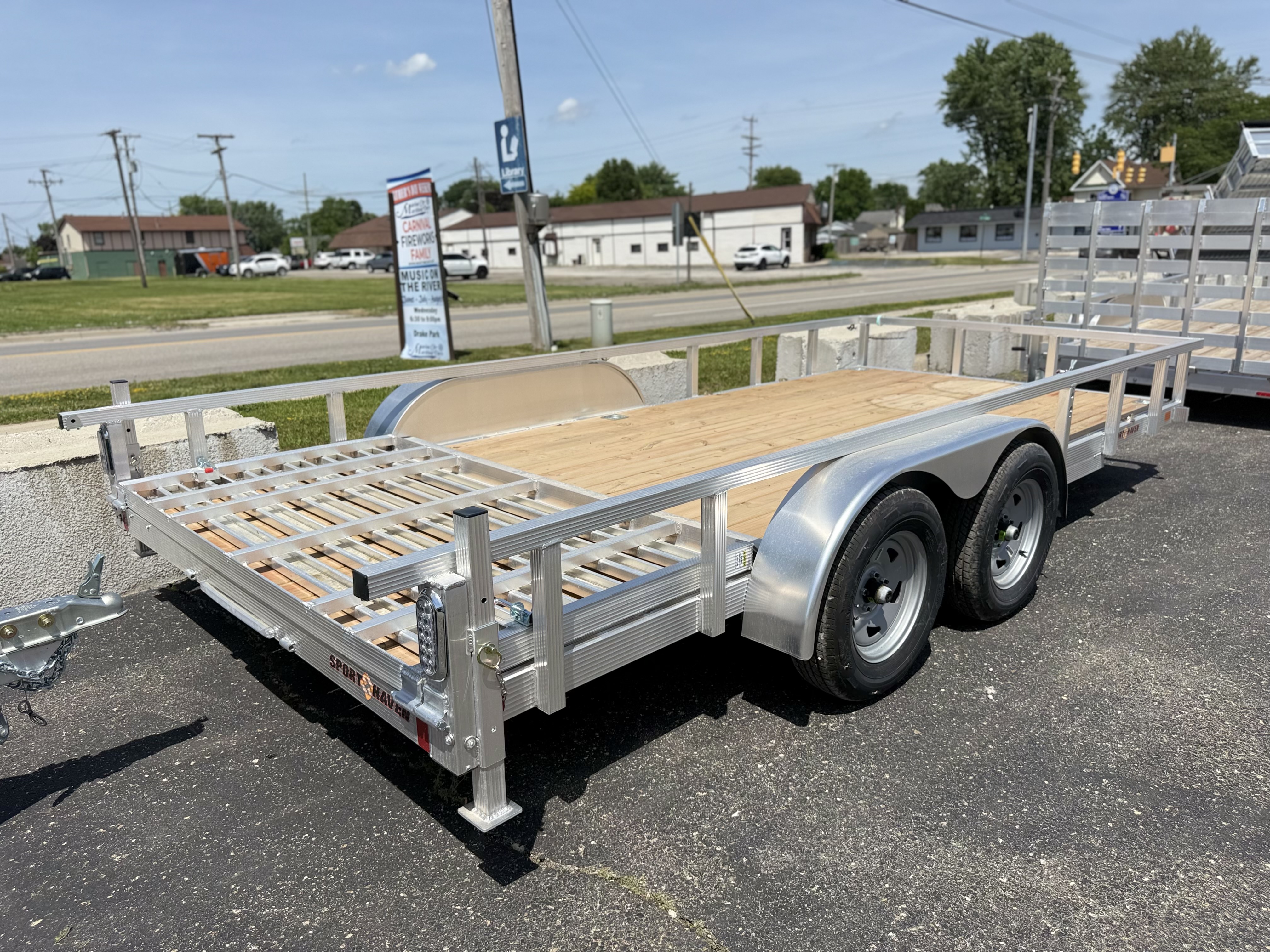 2026 Sport Haven 7x16 Aluminum Tandem Axle Heavy Duty Utility Trailer New Unit Sales