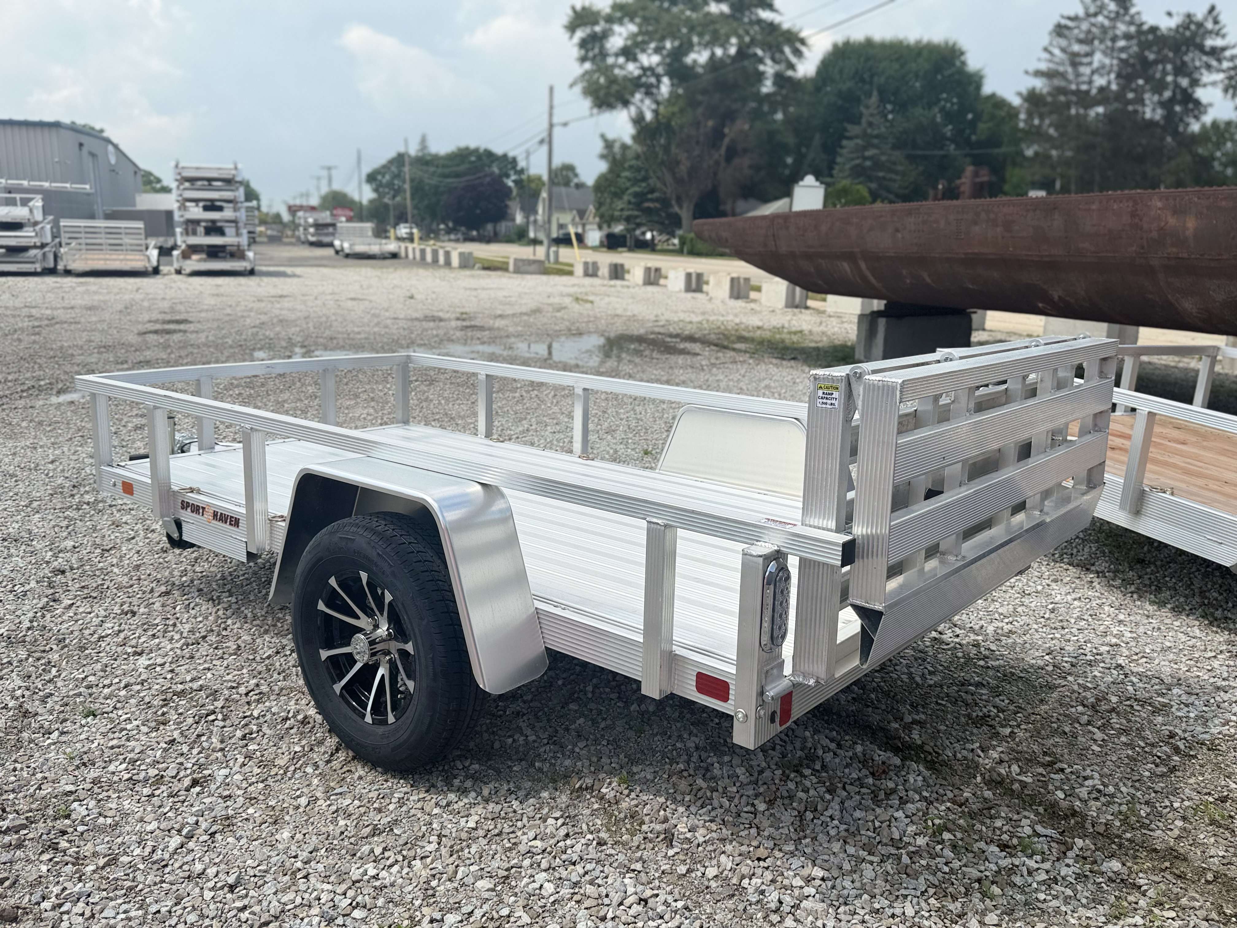 2026 Sport Haven 5x10 Aluminum Deluxe w/ Folding Ramp Utility Trailer New Unit Sales