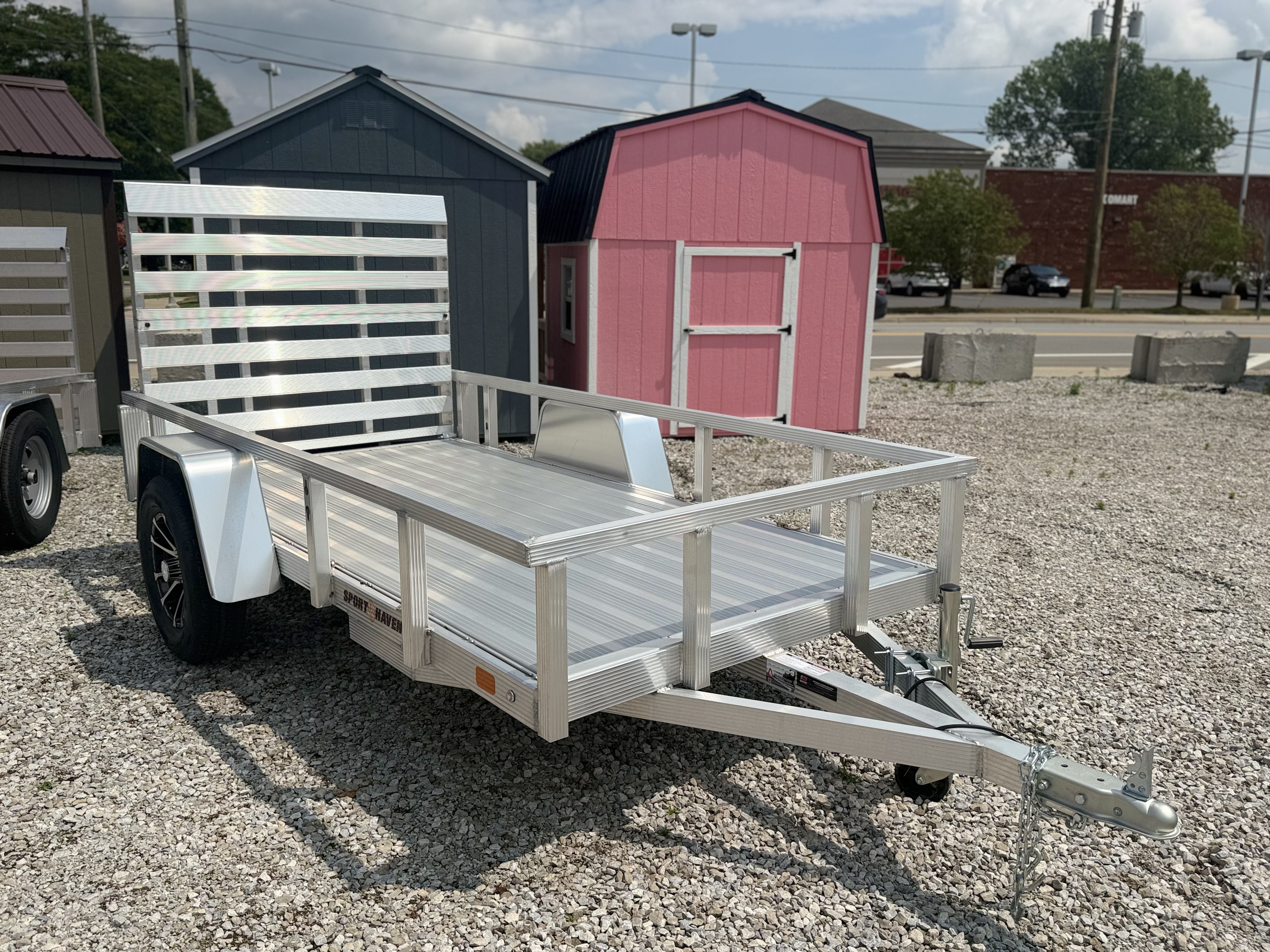 2026 Sport Haven 5x10 Aluminum Deluxe w/ Folding Ramp Utility Trailer New Unit Sales