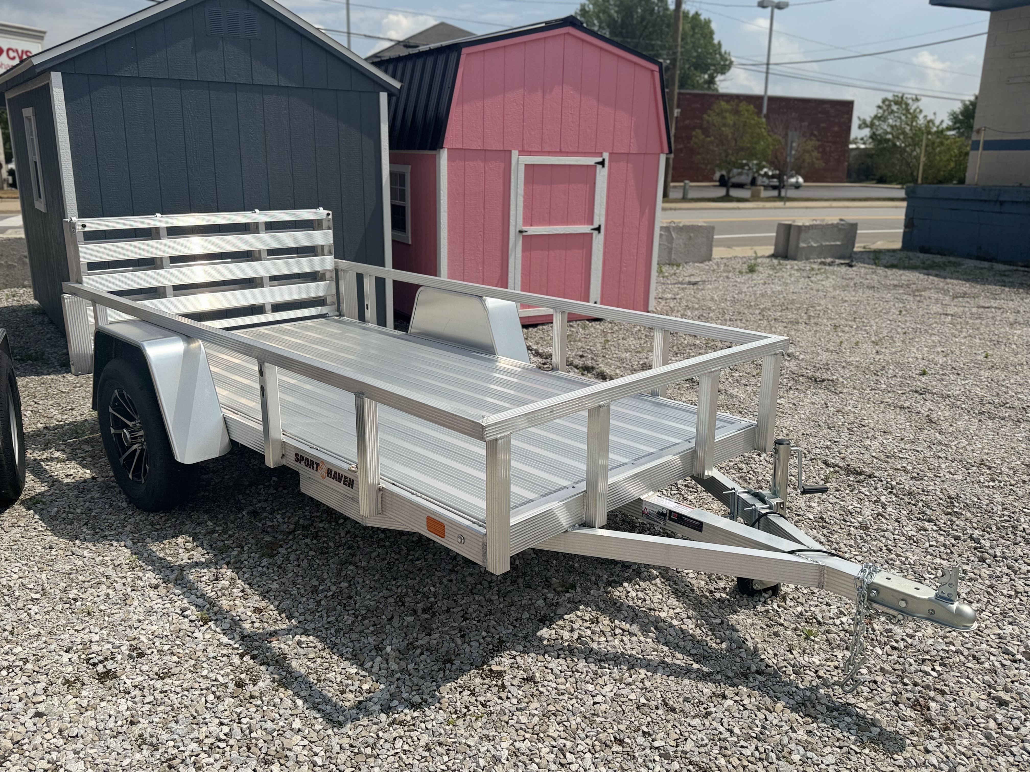 2026 Sport Haven 5x10 Aluminum Deluxe w/ Folding Ramp Utility Trailer New Unit Sales