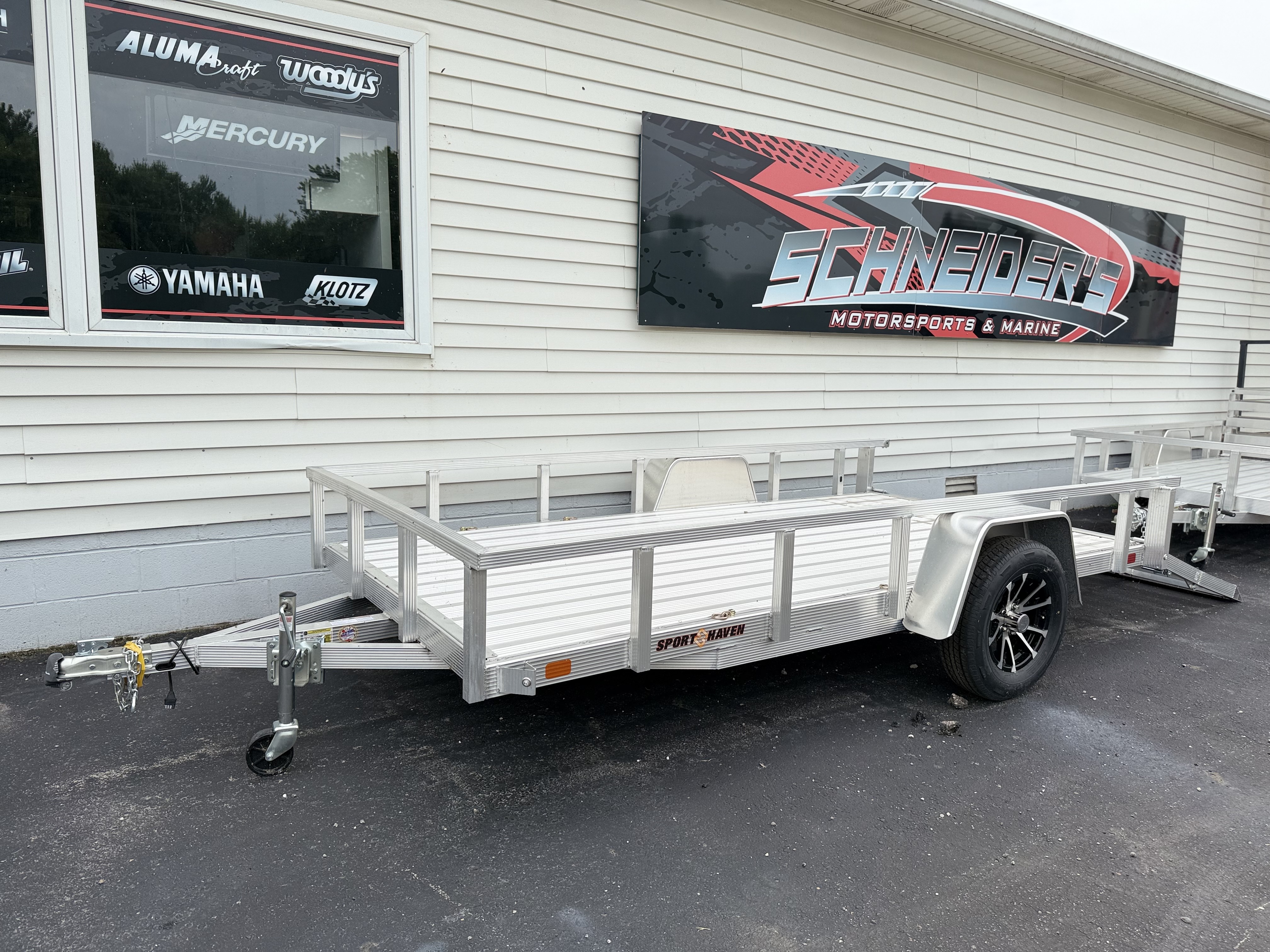 2026 Sport Haven 6x12 Aluminum Deluxe w/ Folding Ramp Utility Trailer New Unit Sales