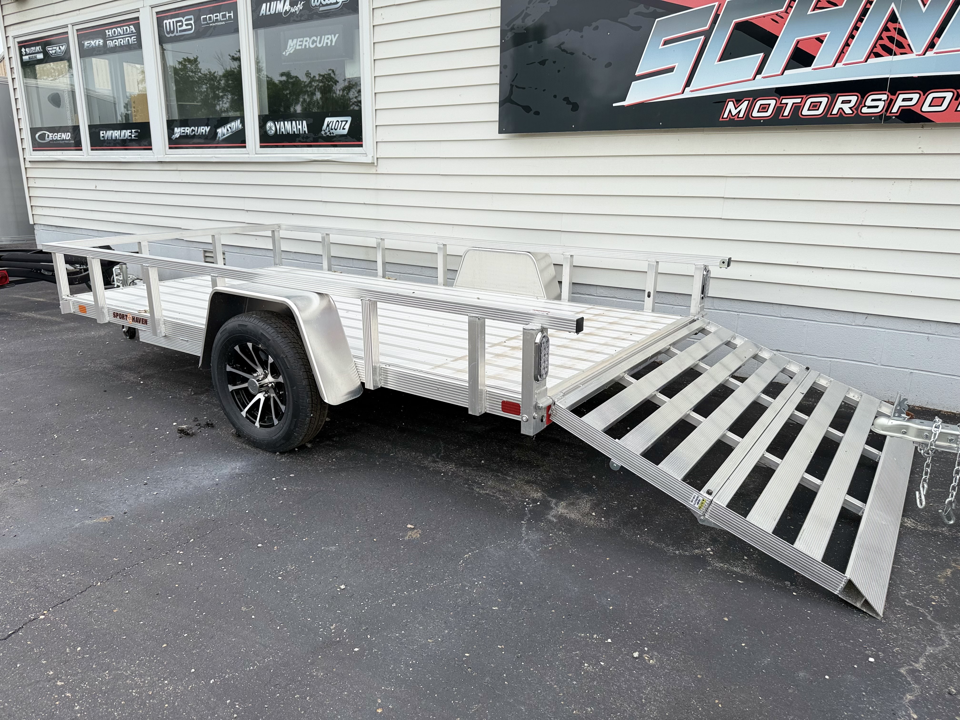 2026 Sport Haven 6x12 Aluminum Deluxe w/ Folding Ramp Utility Trailer New Unit Sales