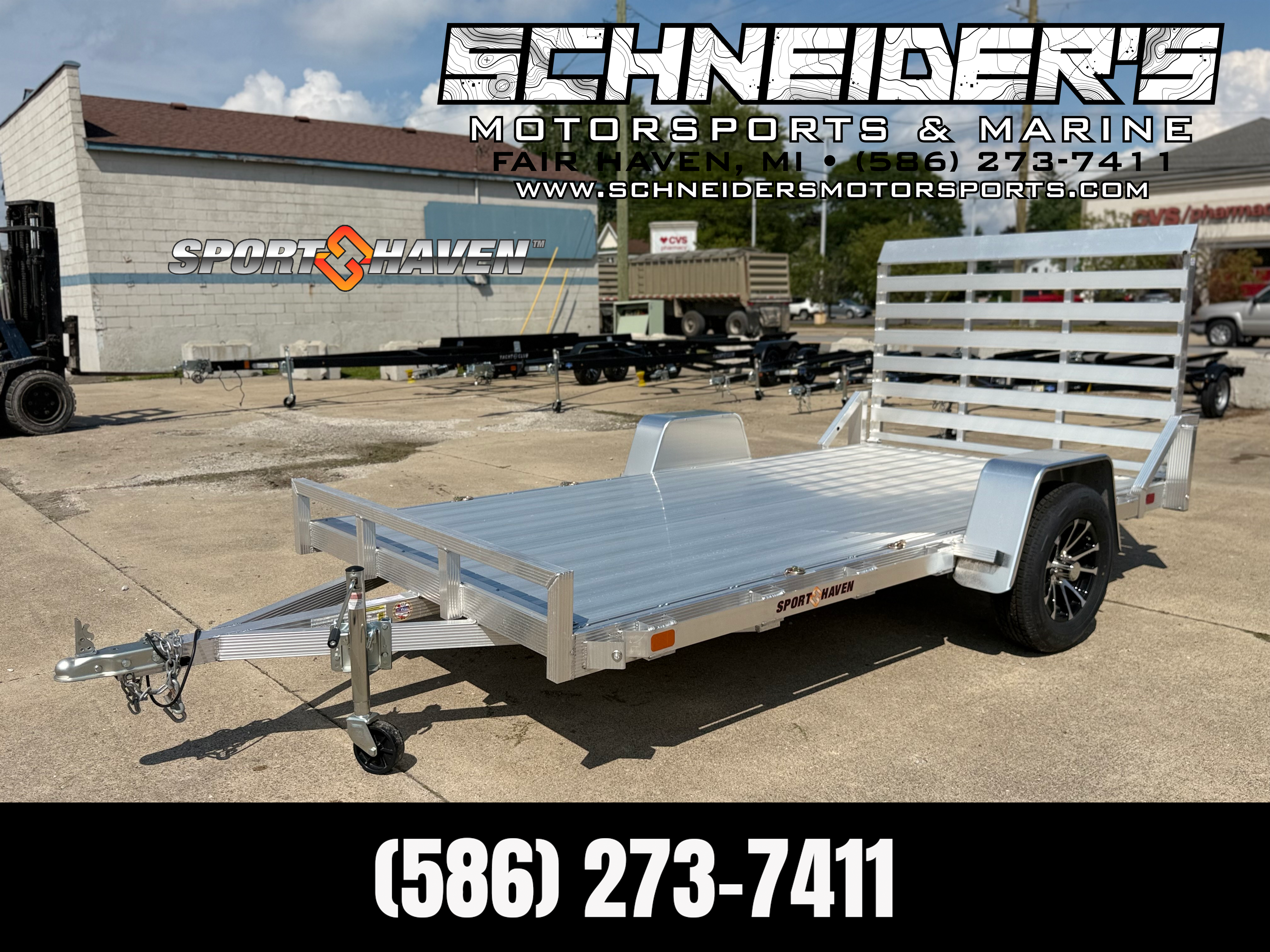 2026 Sport Haven 6x12 Aluminum Deluxe Utility Trailer New Unit Sales