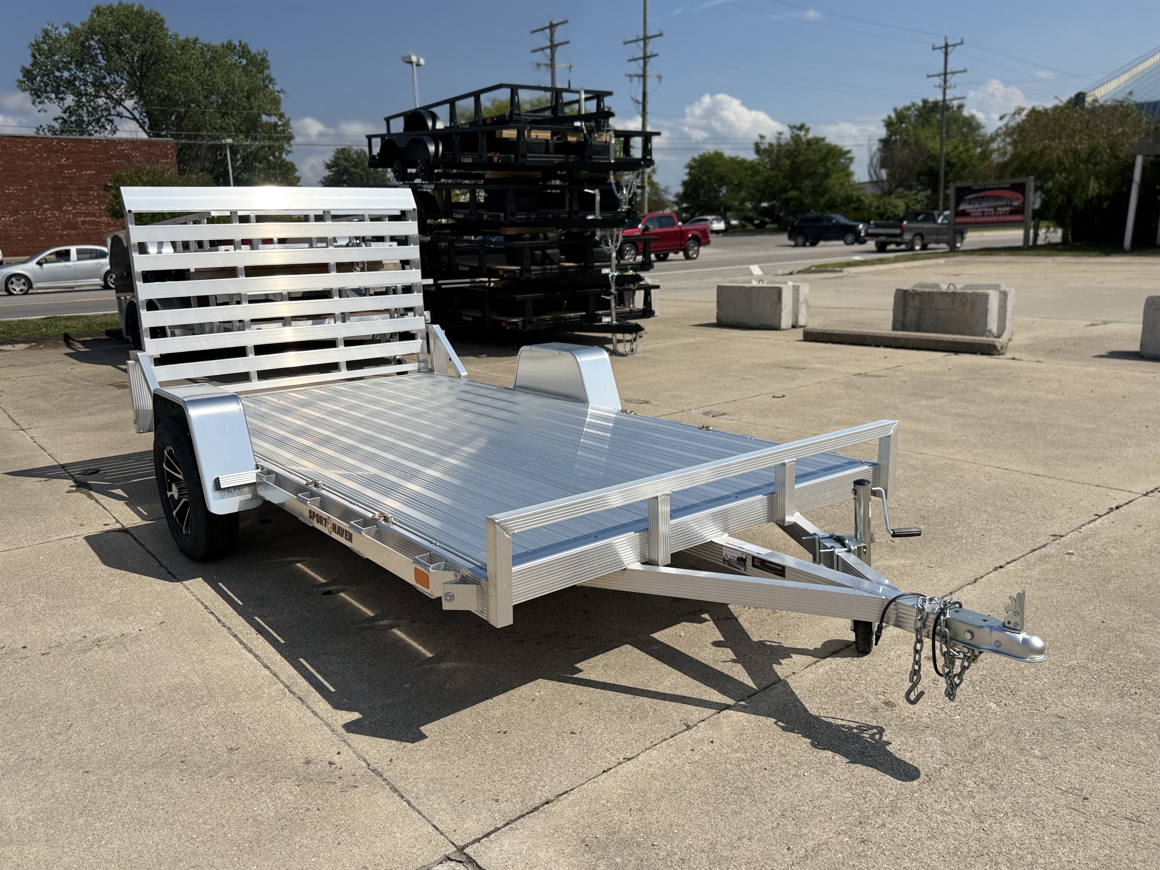 2026 Sport Haven 6x12 Aluminum Deluxe Utility Trailer New Unit Sales