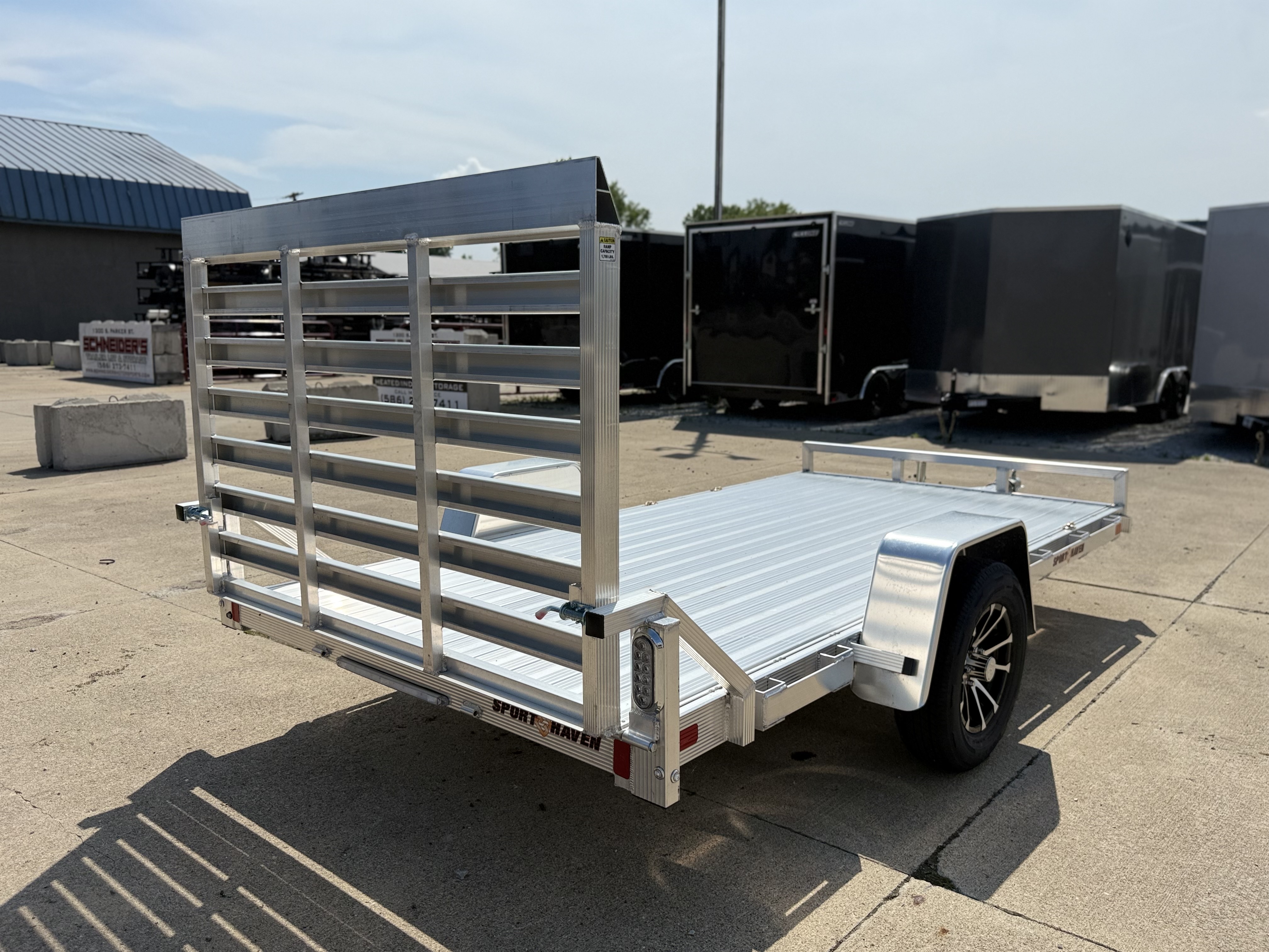 2026 Sport Haven 6x12 Aluminum Deluxe Utility Trailer New Unit Sales