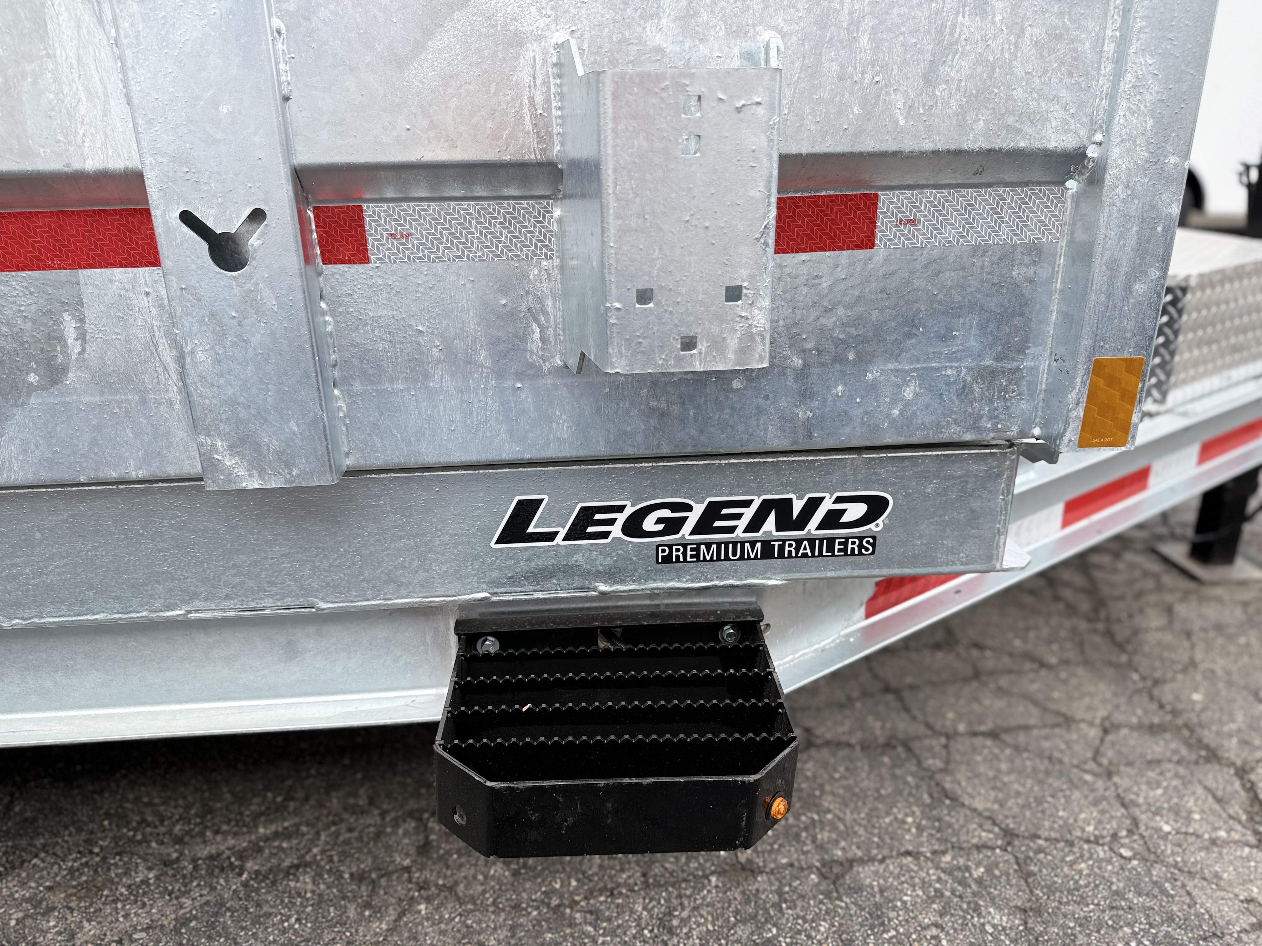 2026 Legend Trailers 7x14 Galvanized Tandem Axle Dump Trailer Utility Trailer