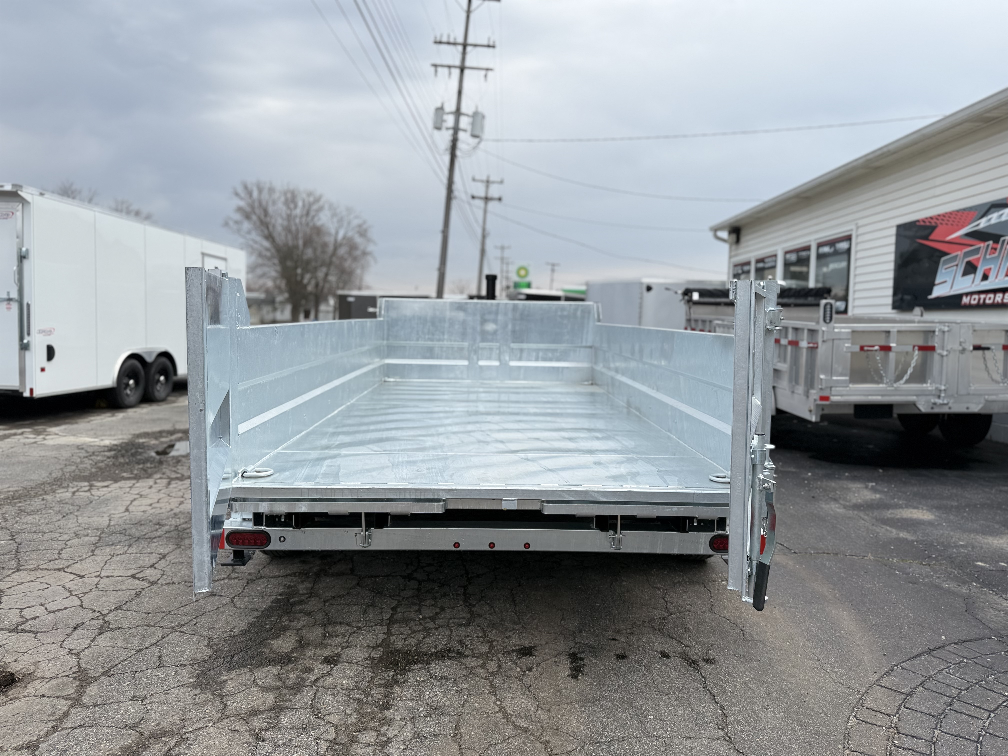 2026 Legend Trailers 7x14 Galvanized Tandem Axle Dump Trailer Utility Trailer