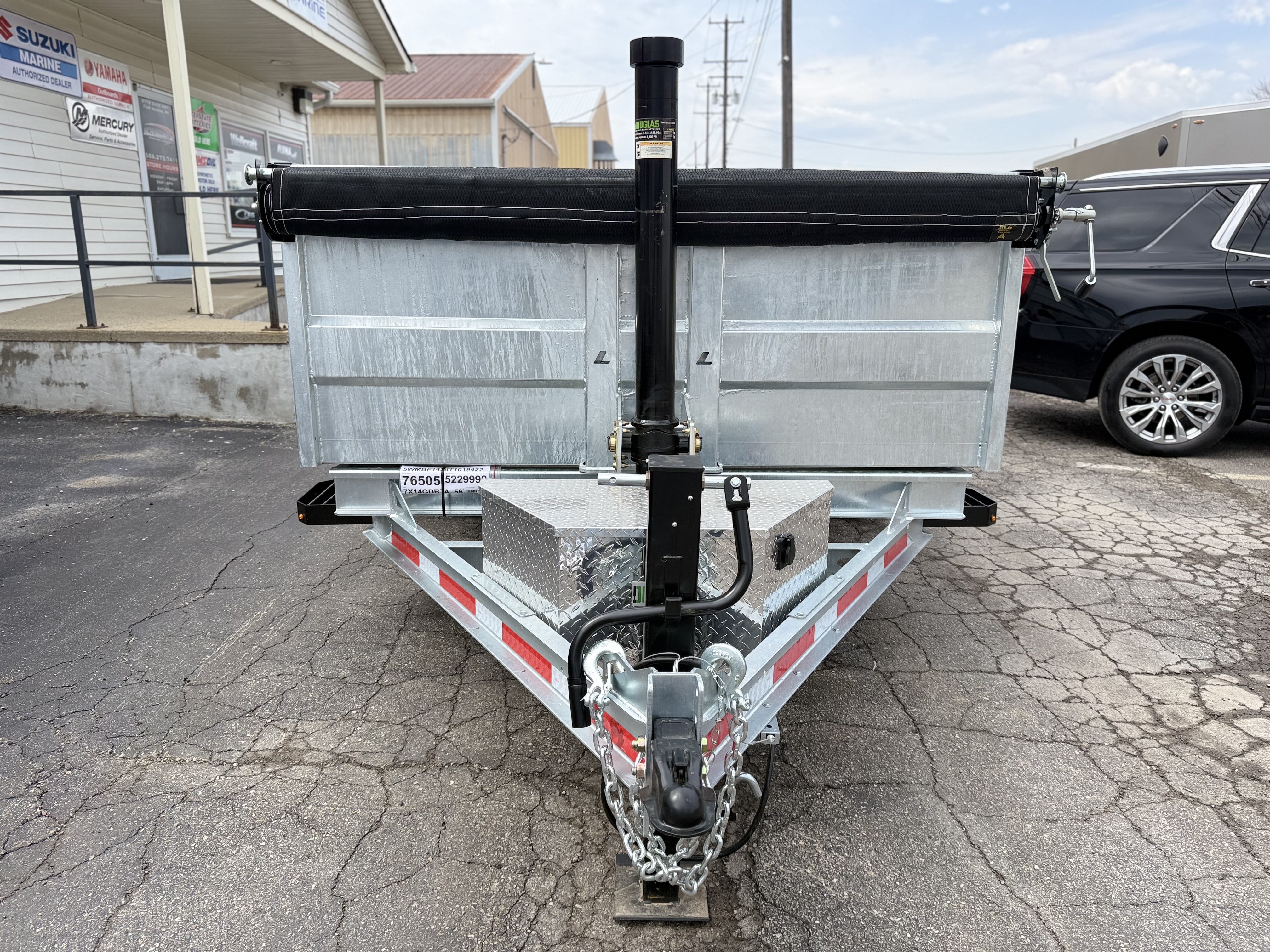 2026 Legend Trailers 7x14 Galvanized Tandem Axle Dump Trailer Utility Trailer