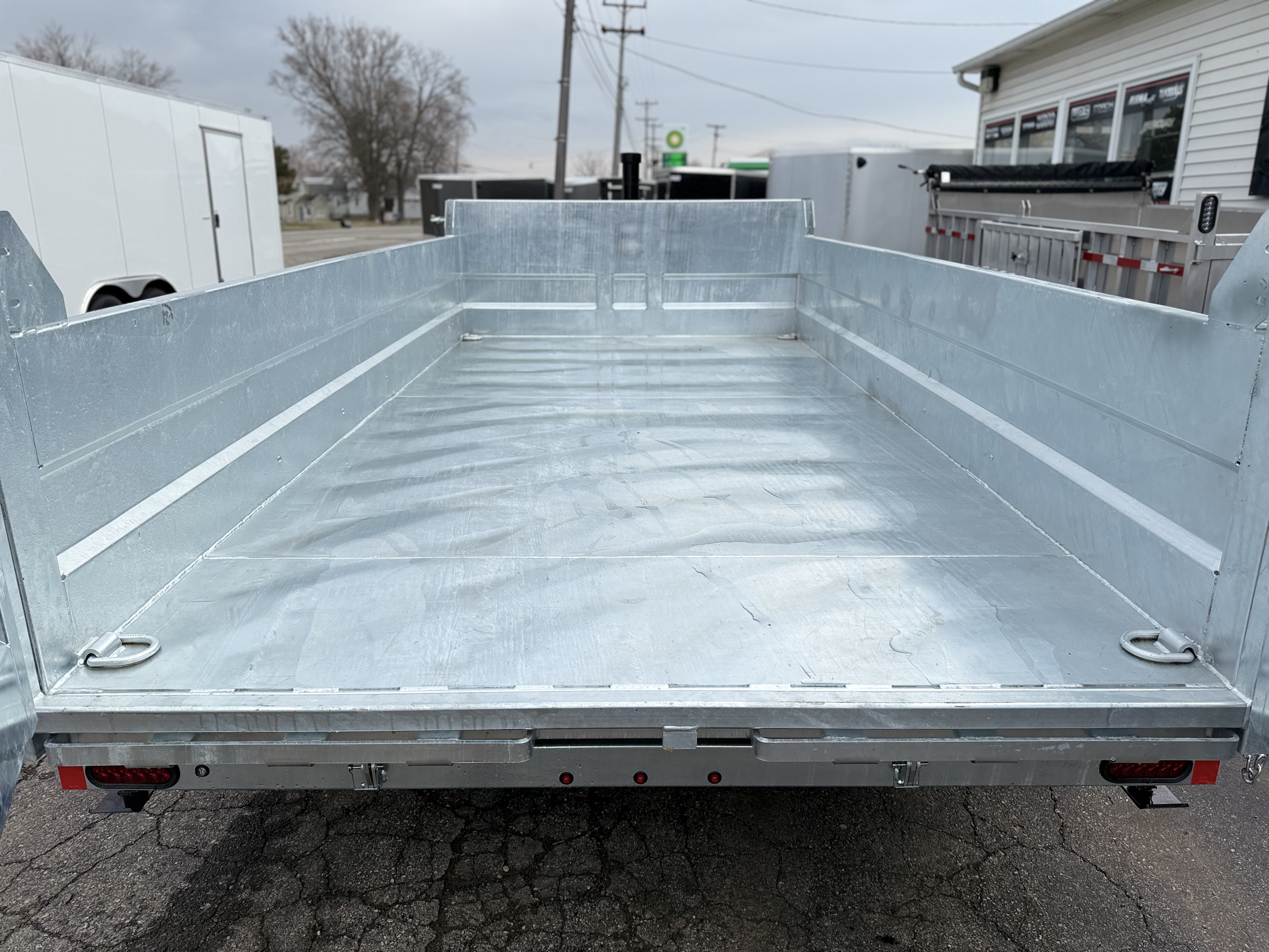 2026 Legend Trailers 7x14 Galvanized Tandem Axle Dump Trailer Utility Trailer