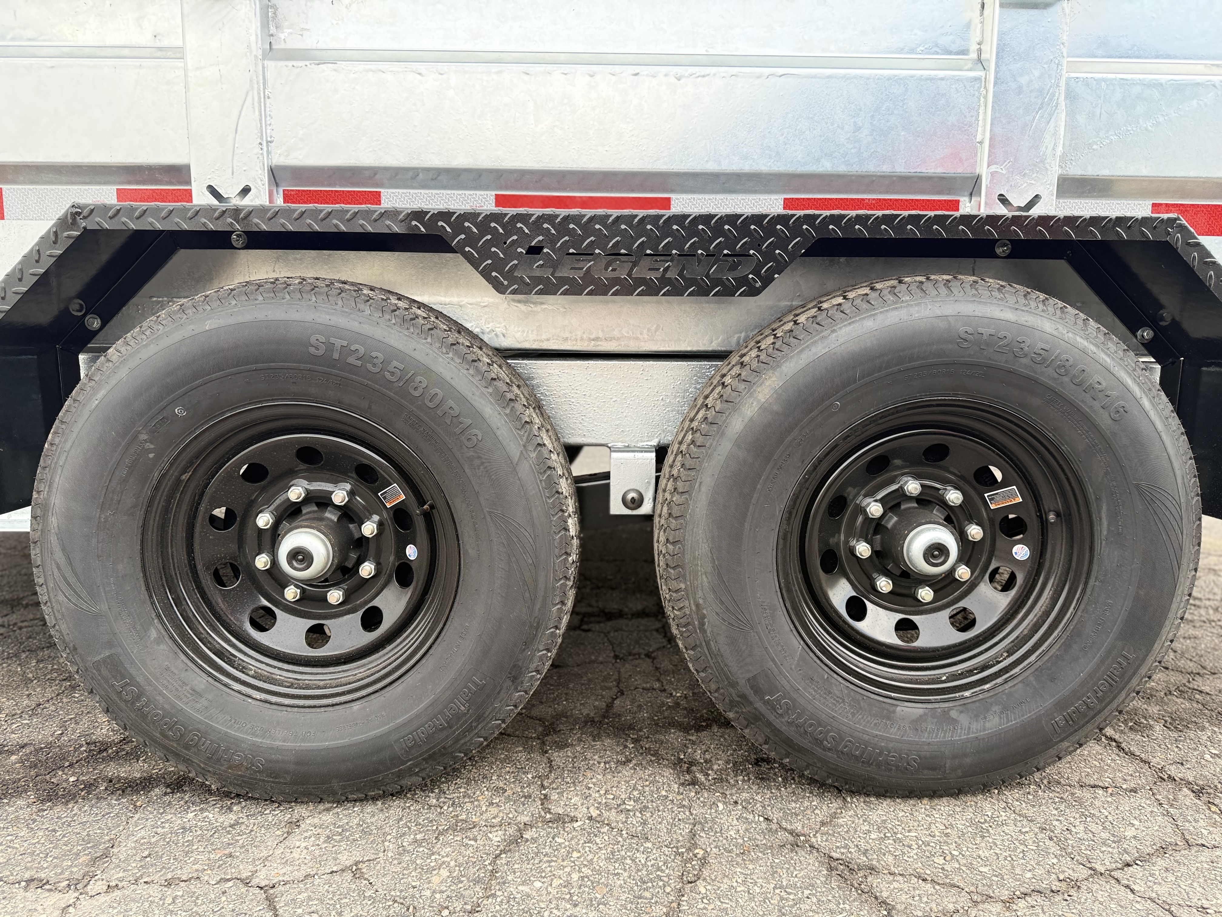 2026 Legend Trailers 7x14 Galvanized Tandem Axle Dump Trailer Utility Trailer