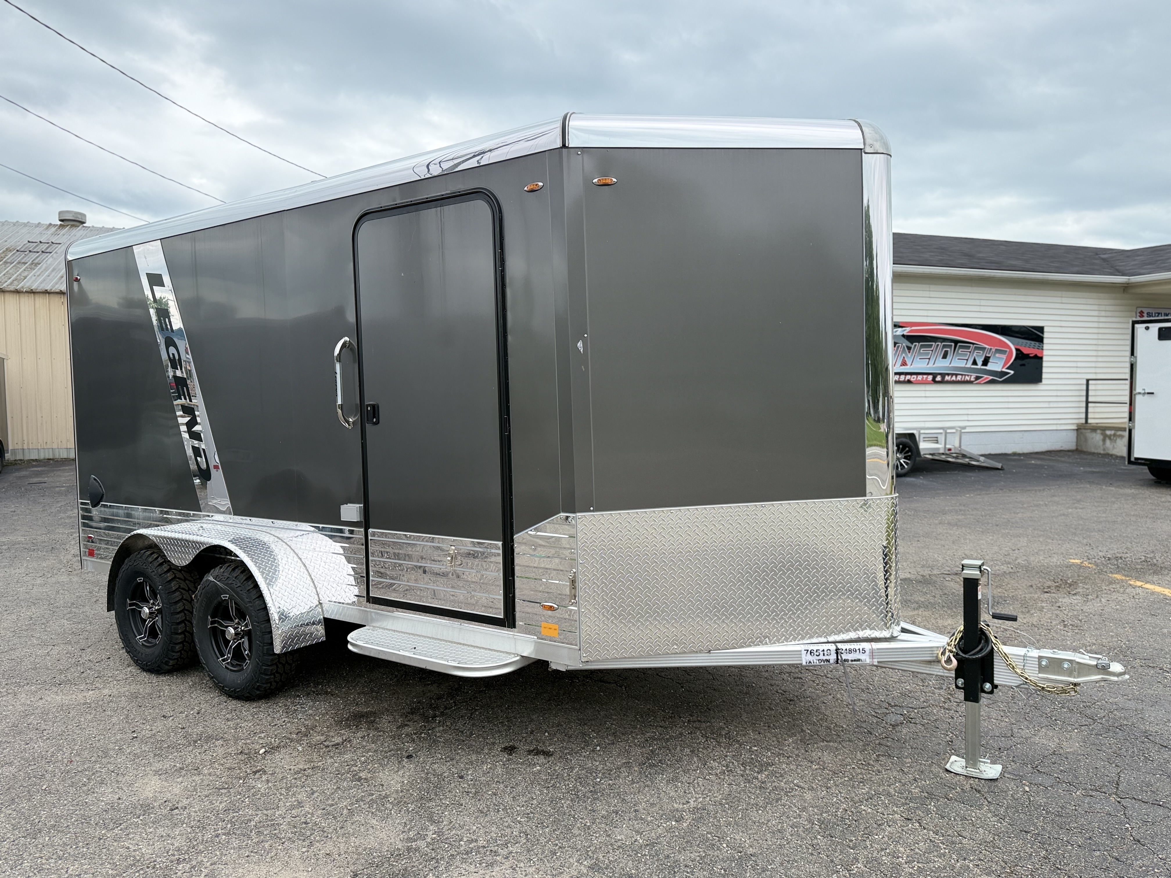 2026 Legend Trailers 7x17 Deluxe V-Nose Tandem Axle Enclosed Cargo Trailer Cargo Trailer