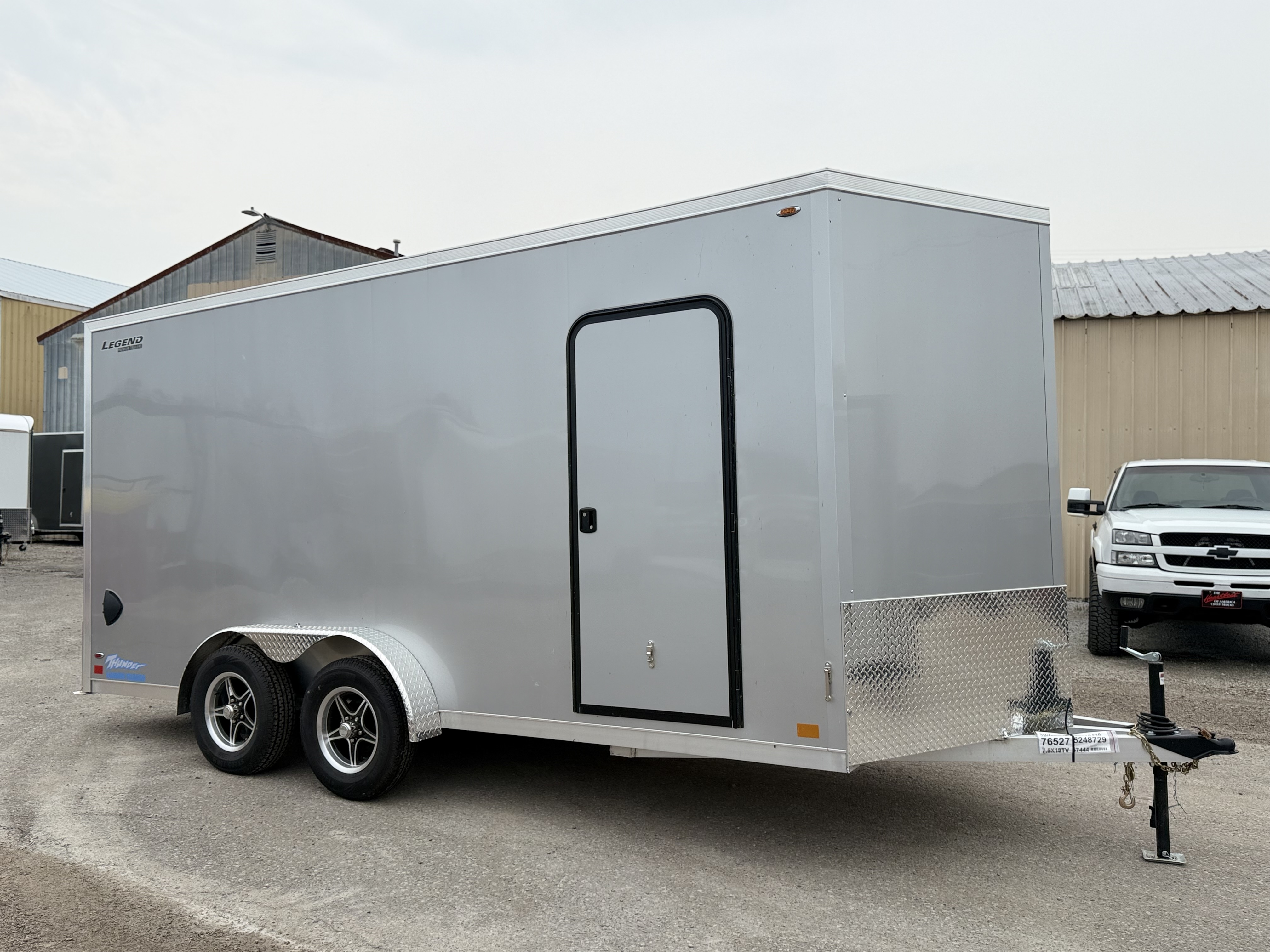 2026 Legend Trailers 7.5x18 Thunder V-Nose Tandem Axle Enclosed Cargo Trailer Cargo Trailer