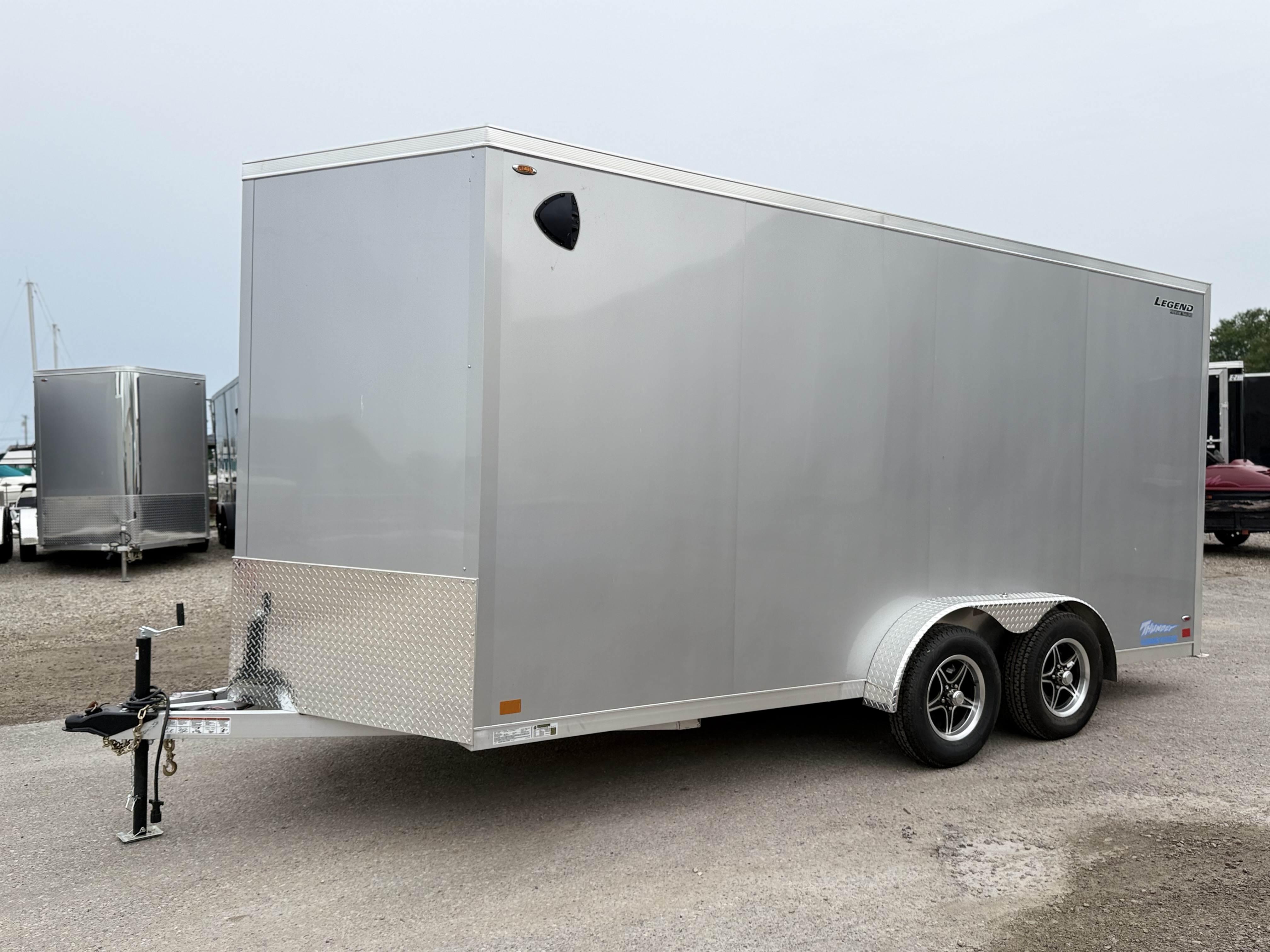2026 Legend Trailers 7.5x18 Thunder V-Nose Tandem Axle Enclosed Cargo Trailer Cargo Trailer