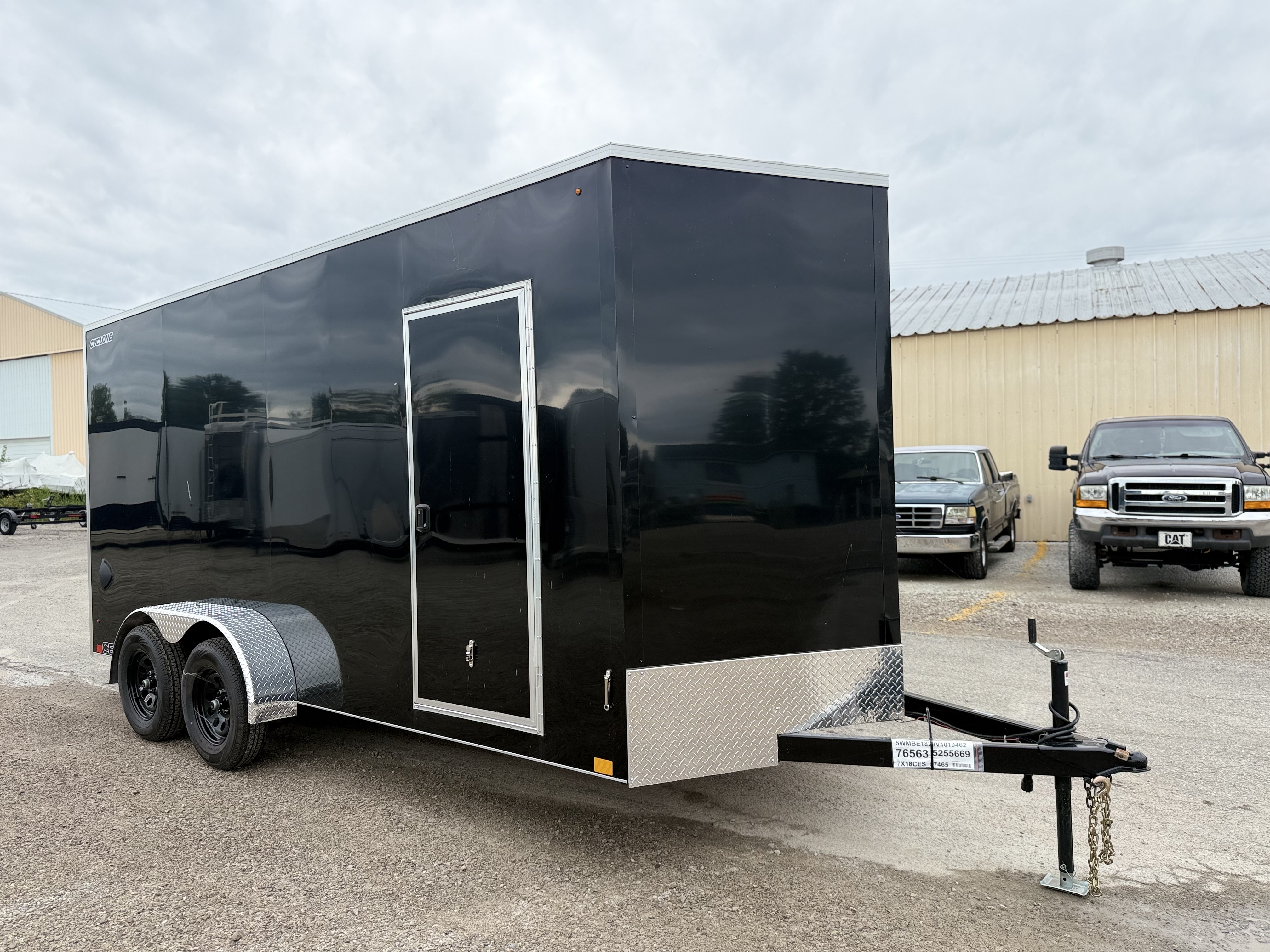 2027 Legend 7X18 Cyclone Steel V-Nose Tandem Axle Enclosed Cargo Trailer Cargo Trailer