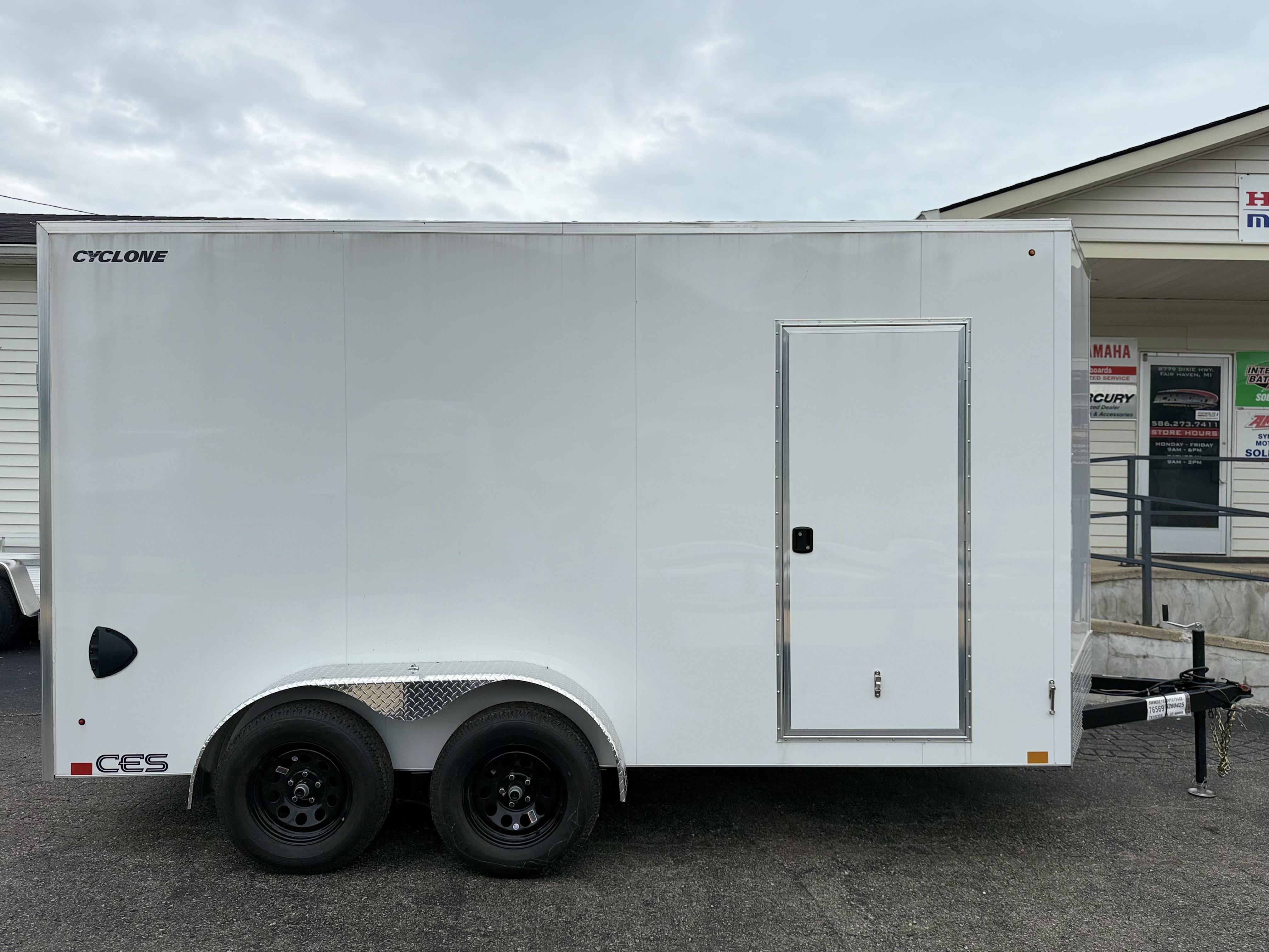 2027 Legend 7x16 Cyclone Steel V-Nose Tandem Axle Enclosed Cargo Trailer Cargo Trailer