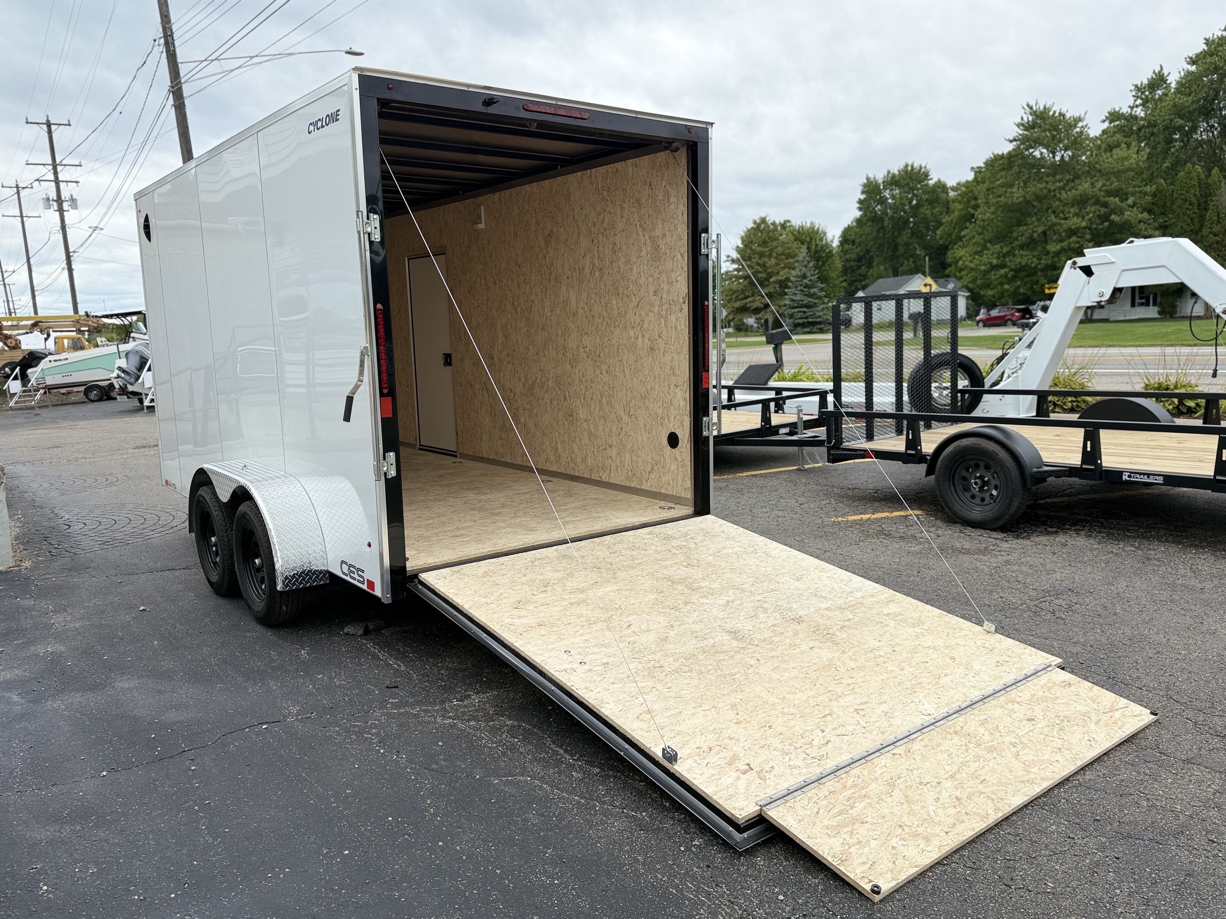 2027 Legend 7x16 Cyclone Steel V-Nose Tandem Axle Enclosed Cargo Trailer Cargo Trailer