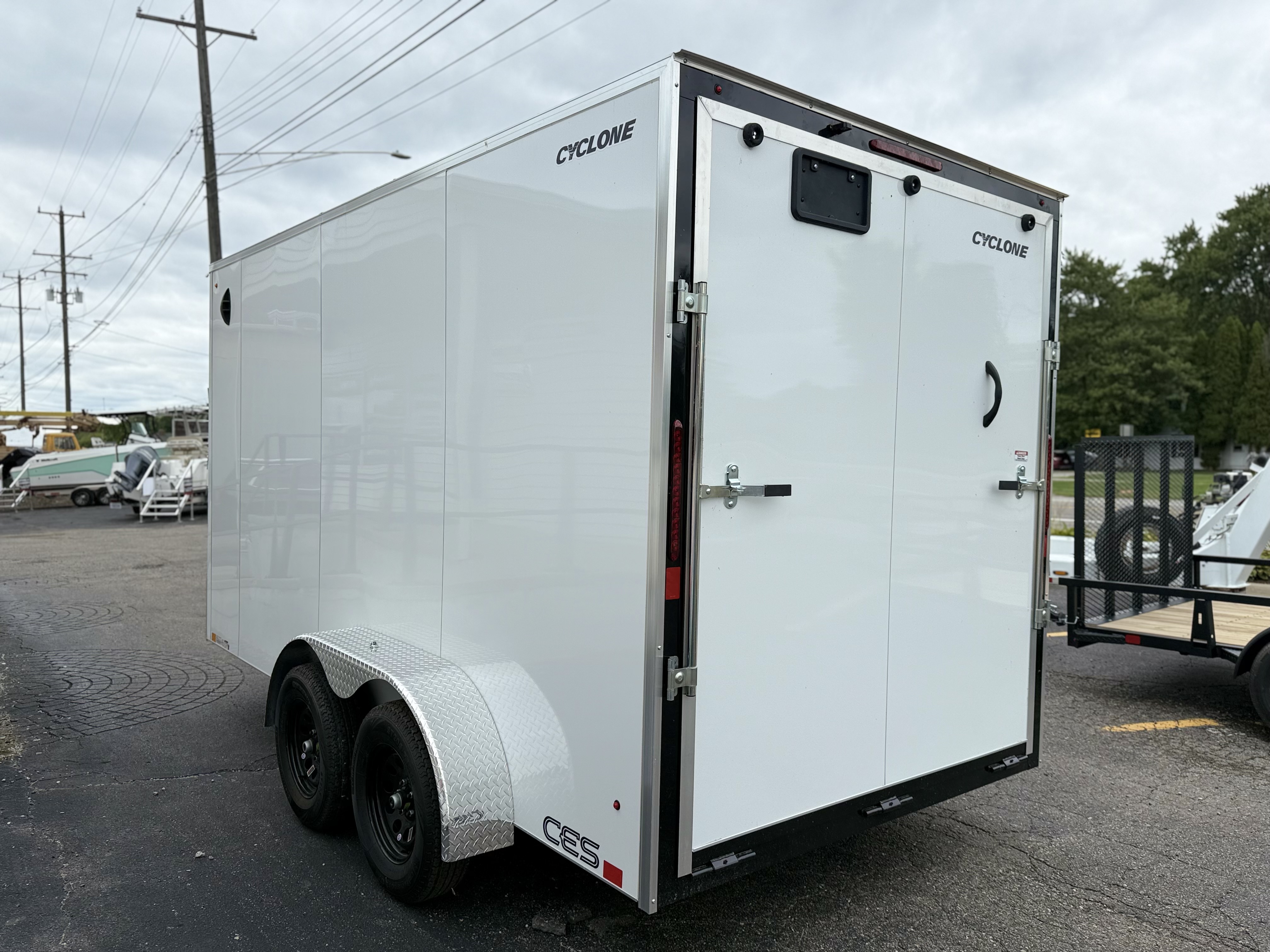 2027 Legend 7x16 Cyclone Steel V-Nose Tandem Axle Enclosed Cargo Trailer Cargo Trailer