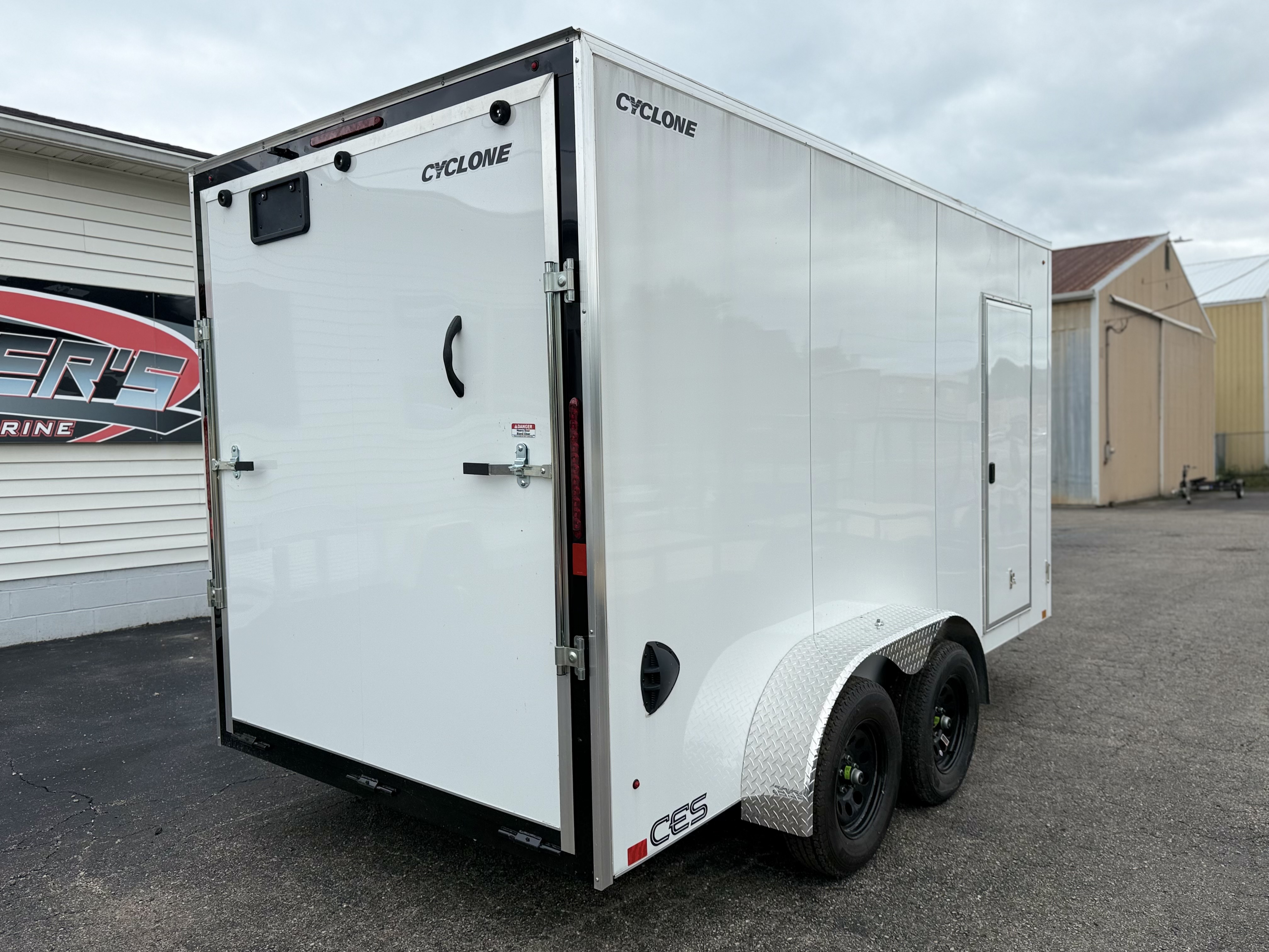 2027 Legend 7x16 Cyclone Steel V-Nose Tandem Axle Enclosed Cargo Trailer Cargo Trailer