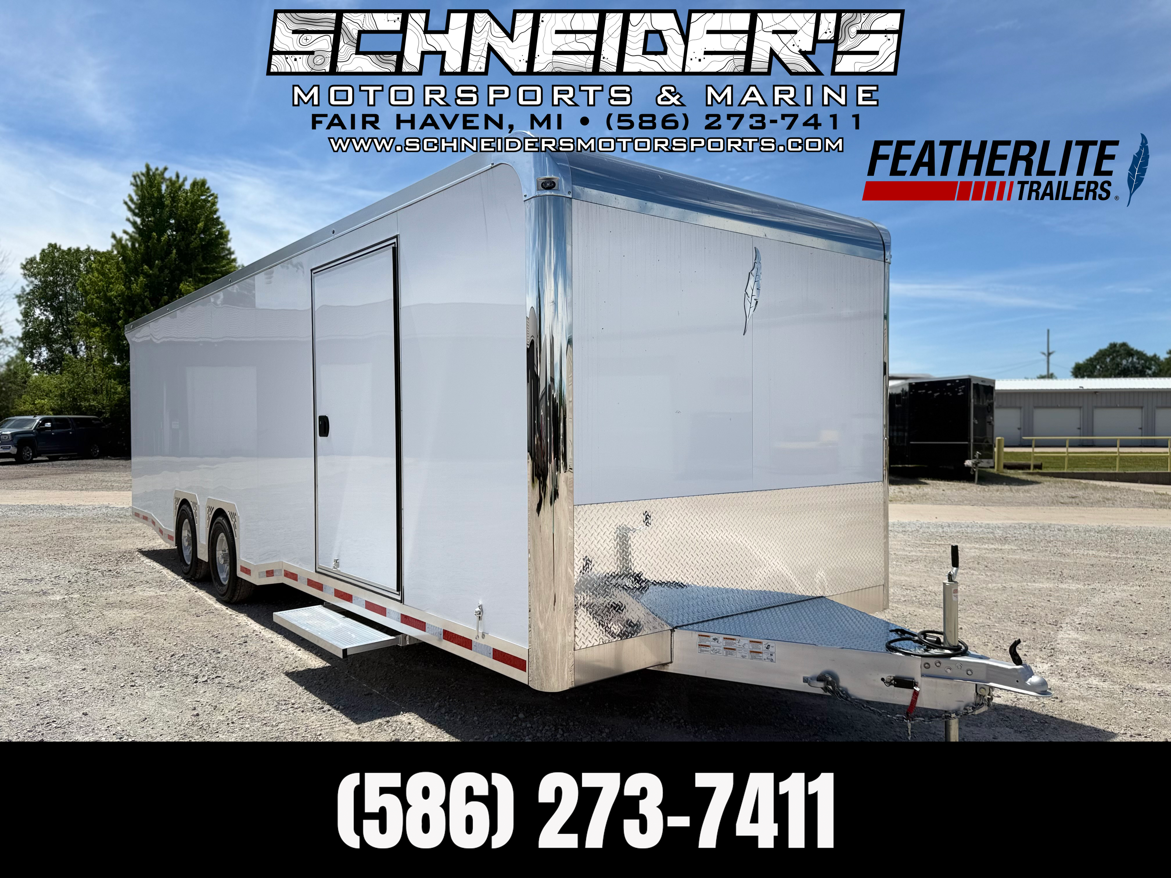 2026 Featherlite 8.5x28 Premium All Aluminum Enclosed Car Hauler Trailer Trailer