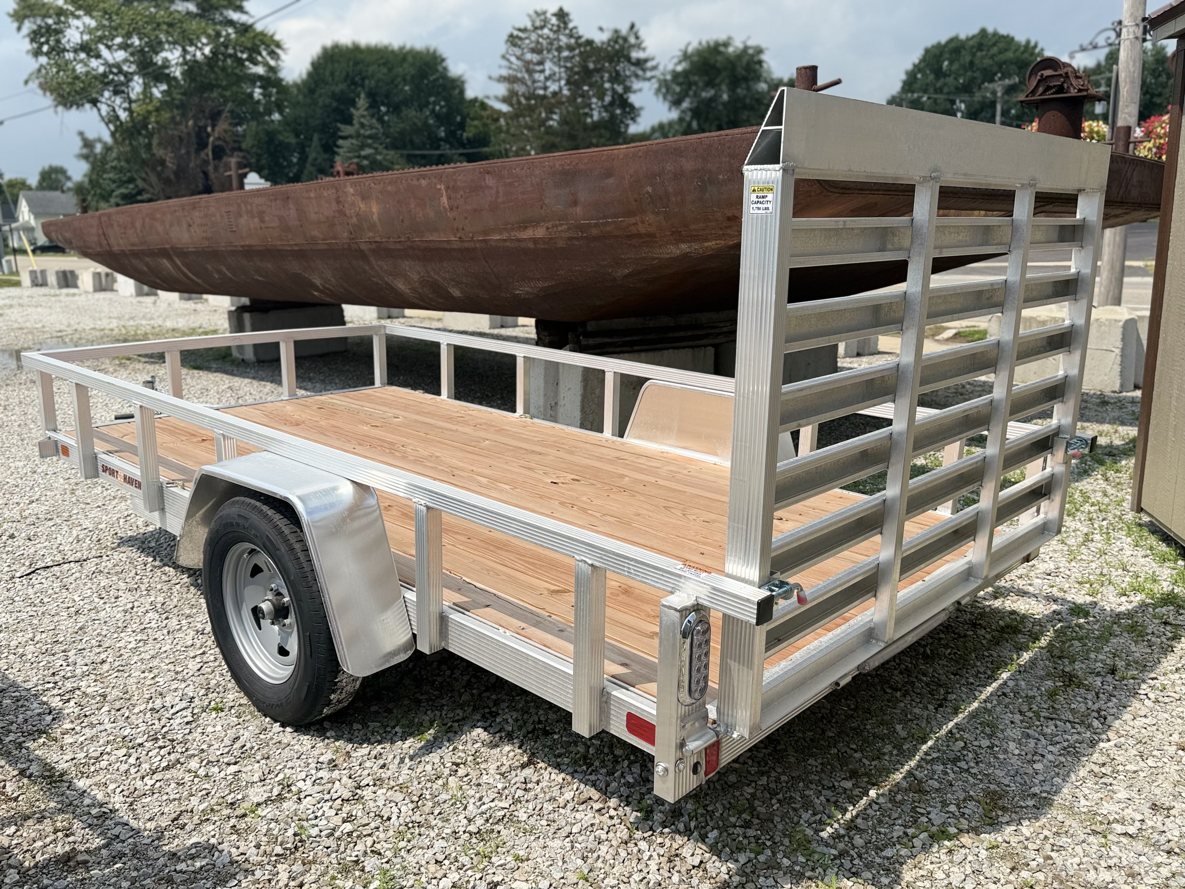 2026 Sport Haven 6x12 Aluminum Utility Trailer Trailer