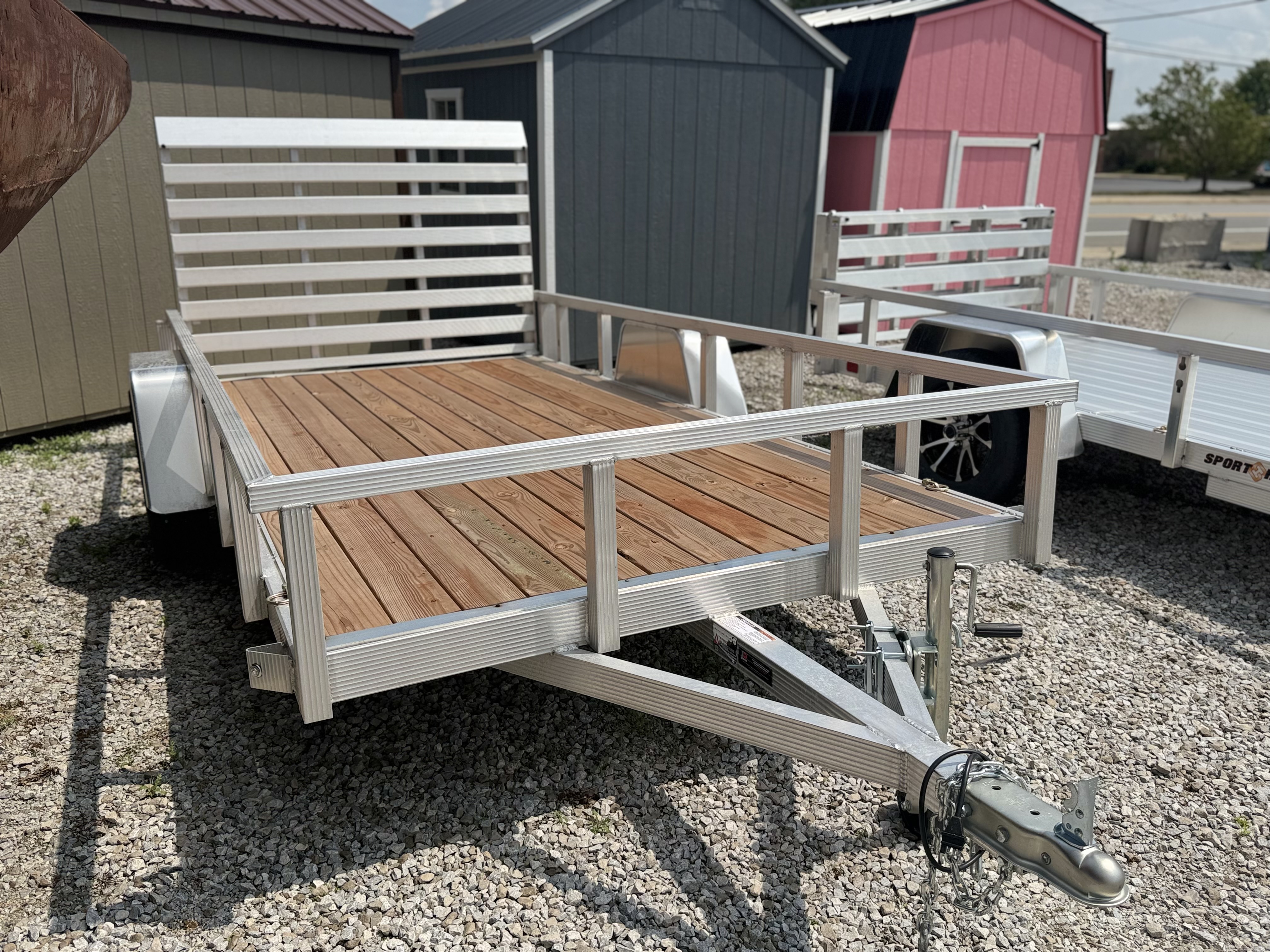 2026 Sport Haven 6x12 Aluminum Utility Trailer Trailer