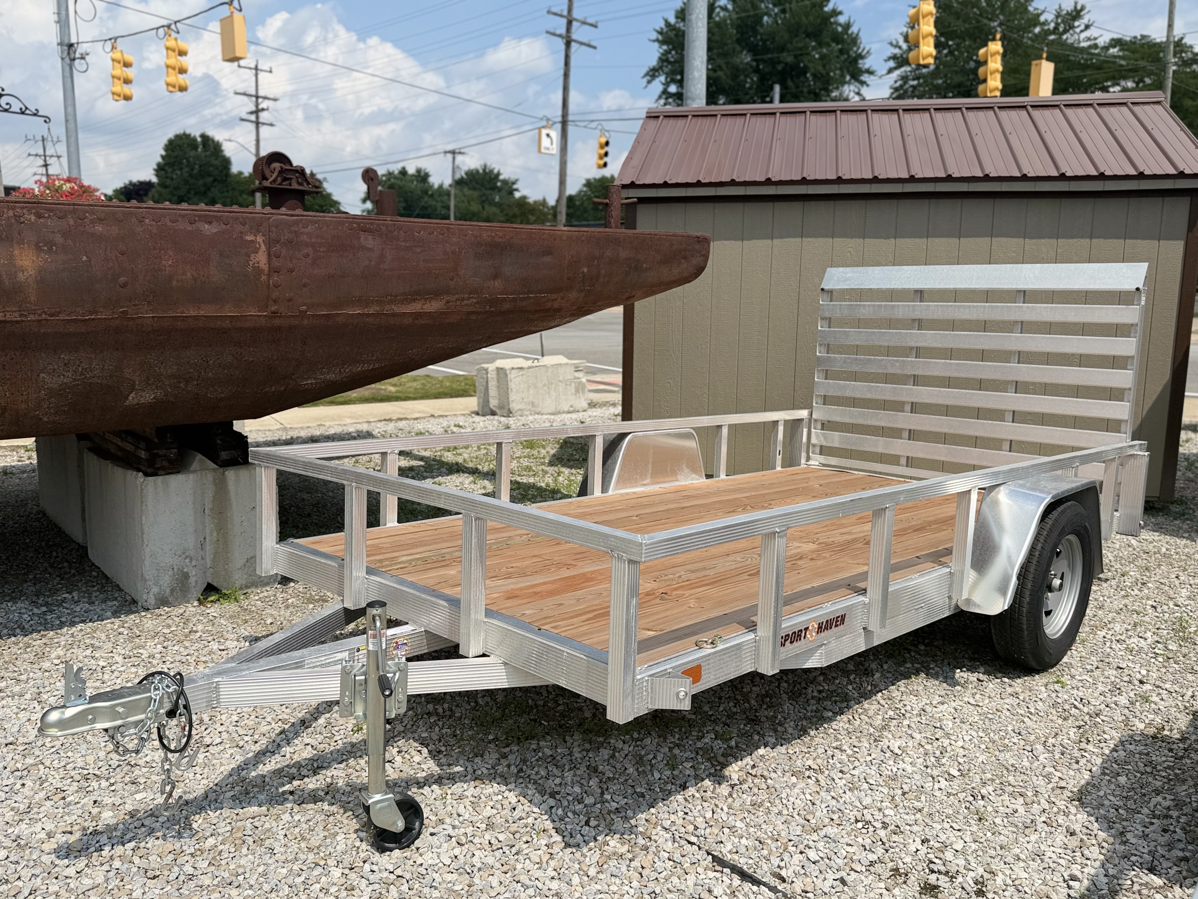 2026 Sport Haven 6x12 Aluminum Utility Trailer Trailer