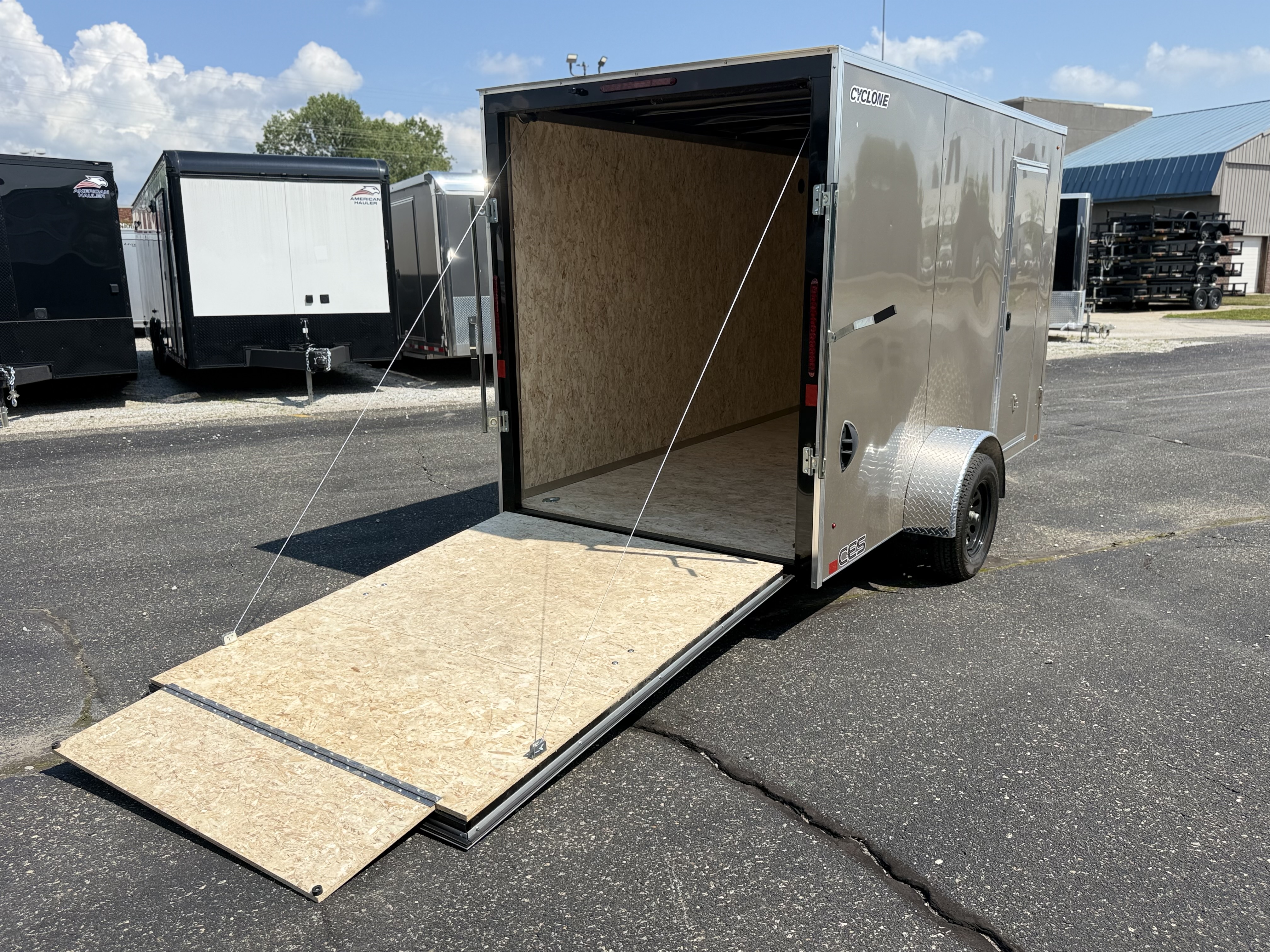 2027 Legend 6x13 Cyclone Steel V-Nose Single Axle Enclosed Cargo Trailer Cargo Trailer