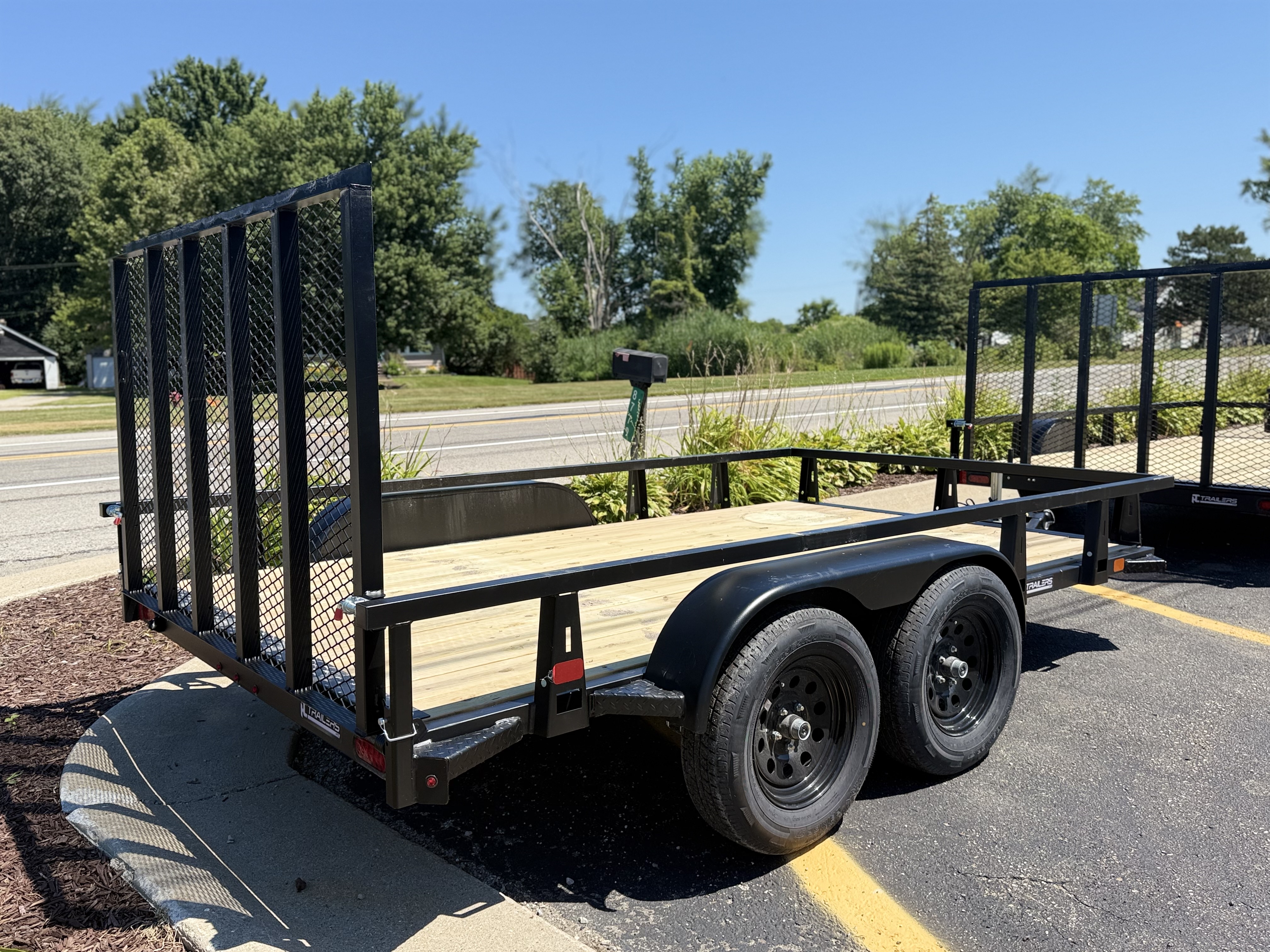 2026 HTC Trailers 7x12 Tandem Axle Steel Utility Trailer Trailer