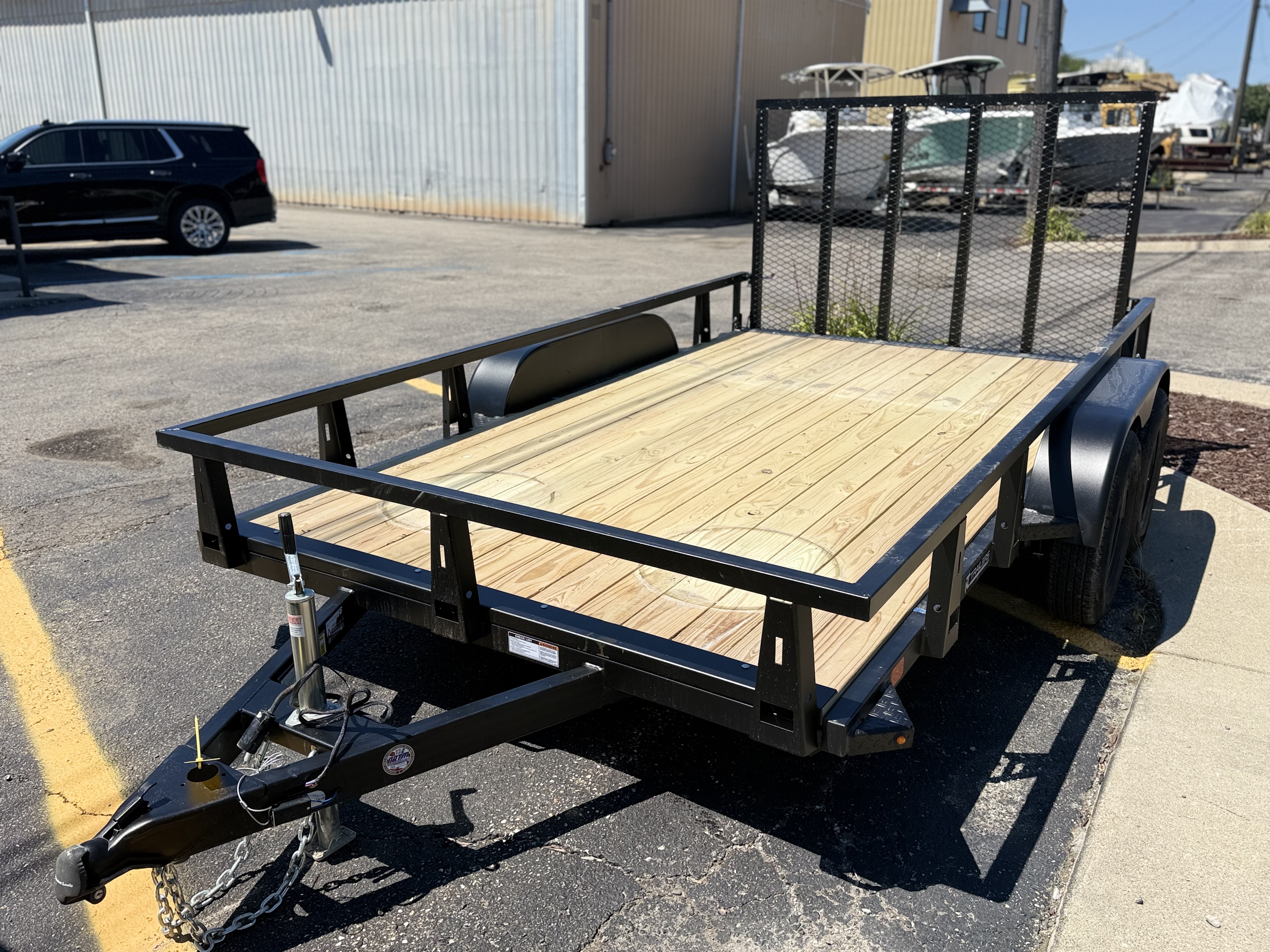 2026 HTC Trailers 7x12 Tandem Axle Steel Utility Trailer Trailer