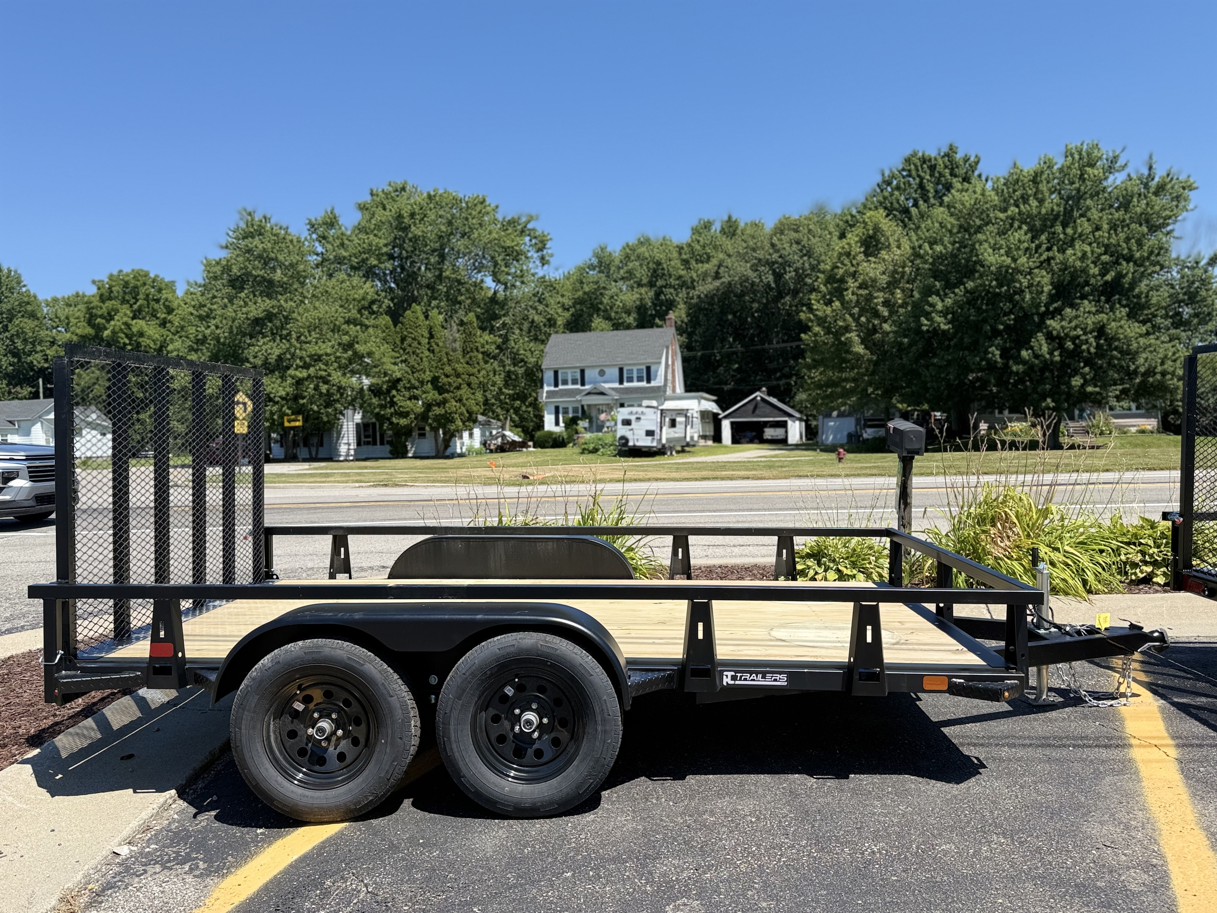 2026 HTC Trailers 7x12 Tandem Axle Steel Utility Trailer Trailer