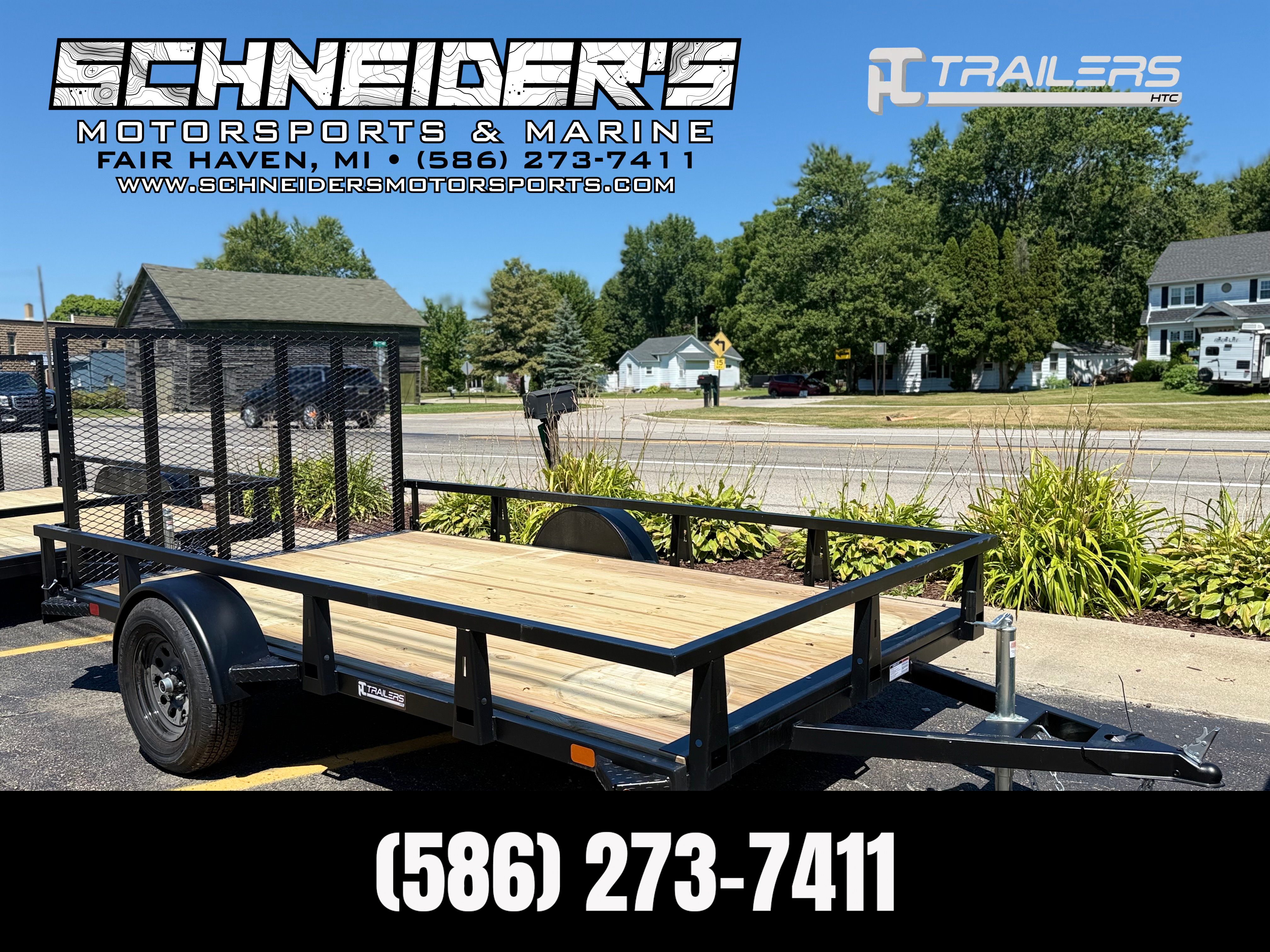 2026 HTC Trailers 7x12 Steel Utility Trailer Trailer
