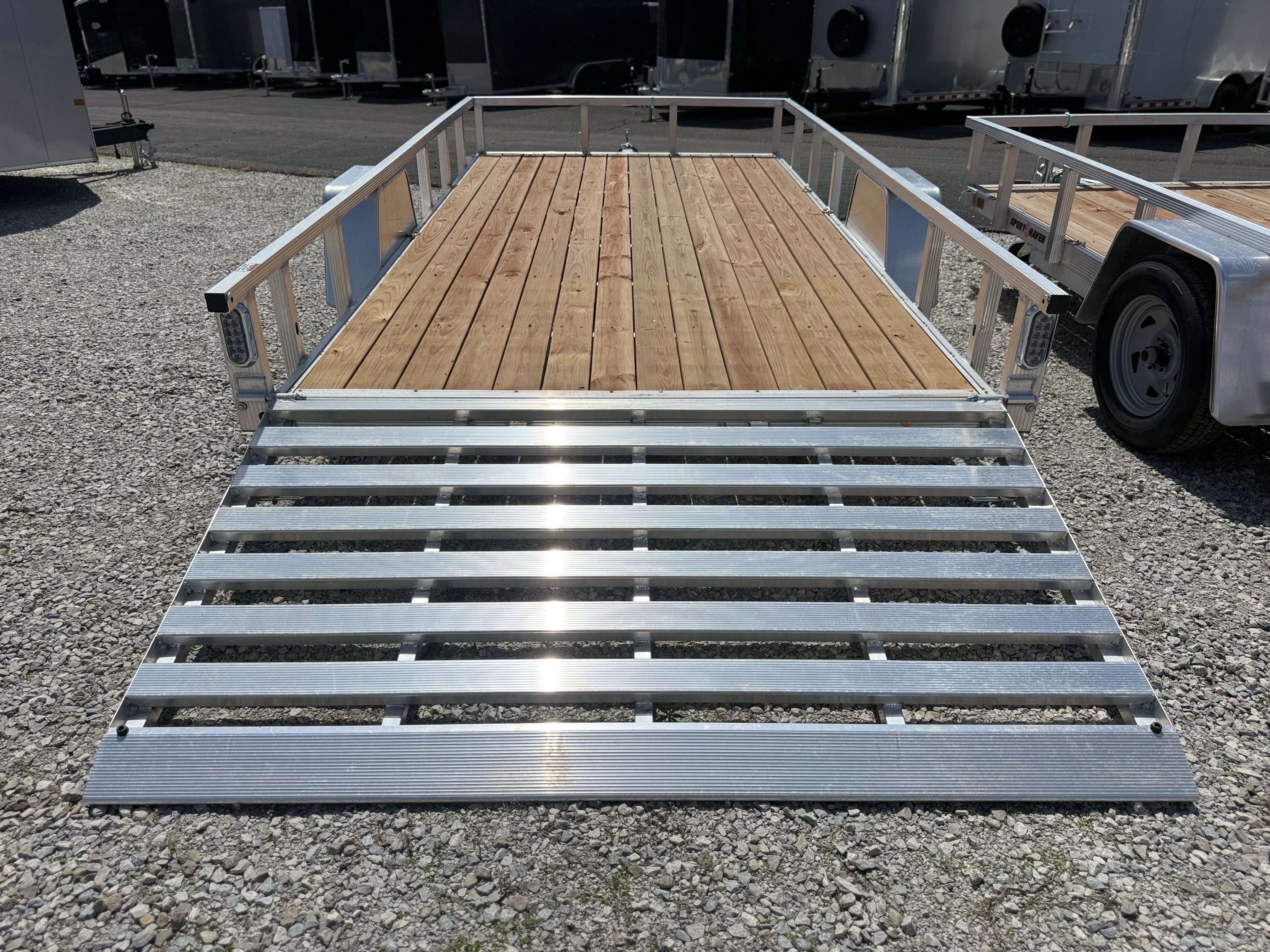 2026 Sport Haven 7x14 Aluminum Utility Trailer Trailer